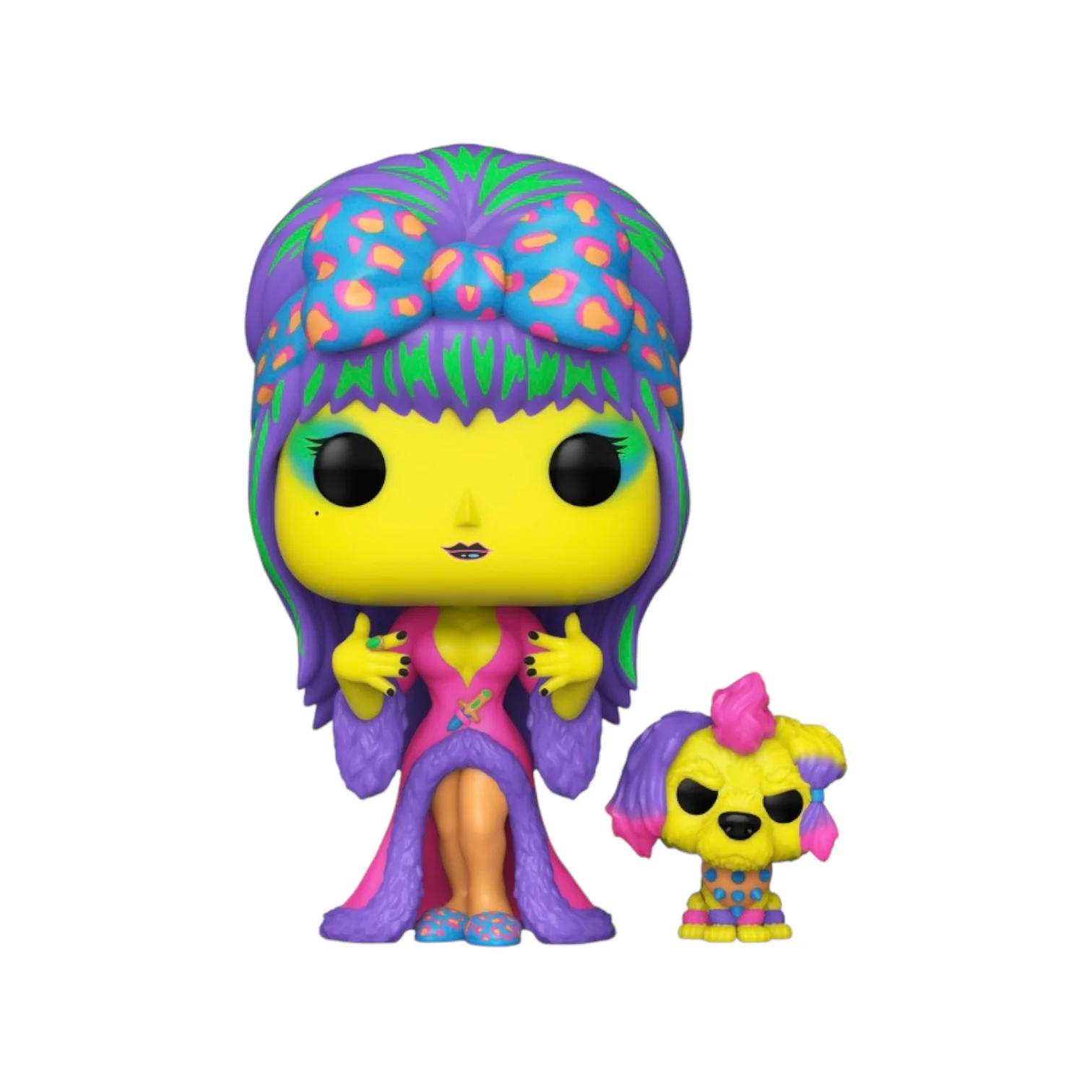 Elvira & Gonk #1649 (Black Light) Funko Pop! - Elvira: Mistress Of The Dark - Funko Hollywood Exclusive - Image 2