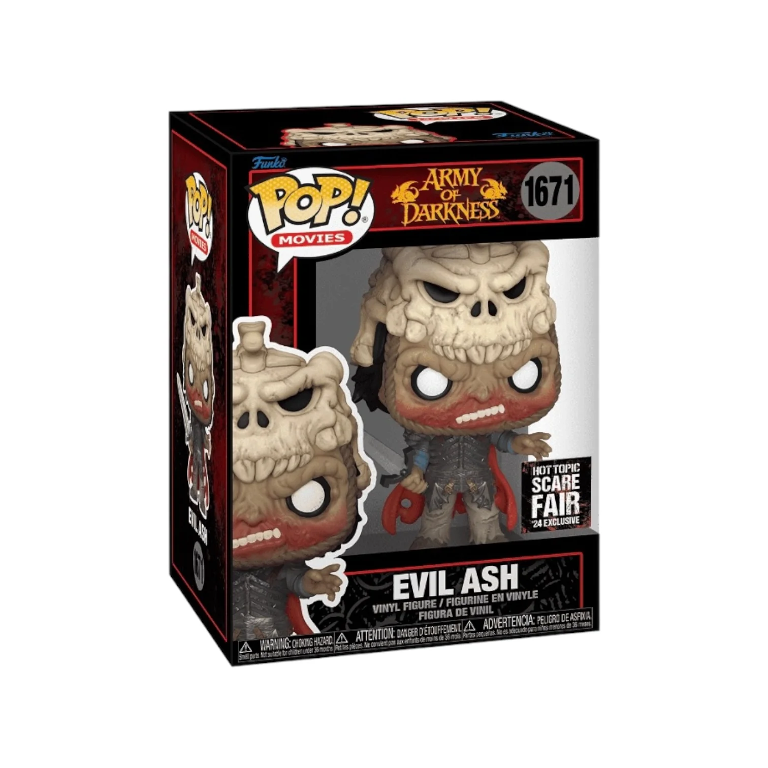 Evil Ash #1671 Funko Pop! - Army of Darkness - Hot Topic Scare Fair 2024 Exclusive