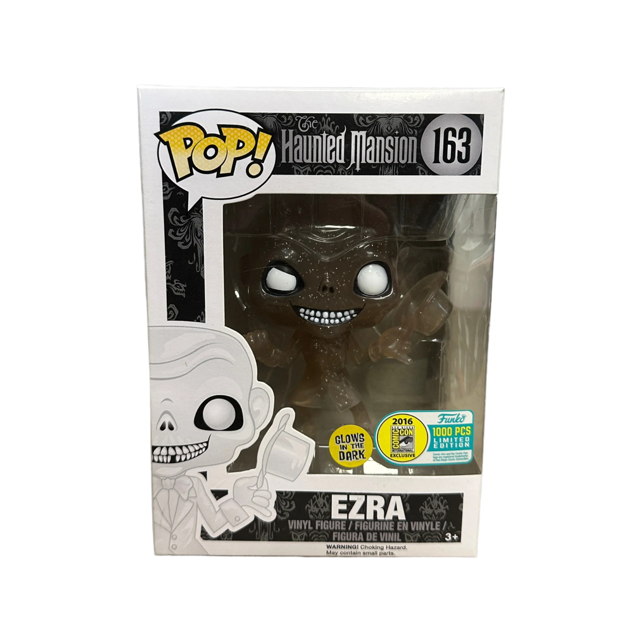 Ezra #163 (Glows in the Dark) Funko Pop! - The Haunted Mansion - SDCC 2016 Exclusive LE1000 Pcs - Condition 7.5/10