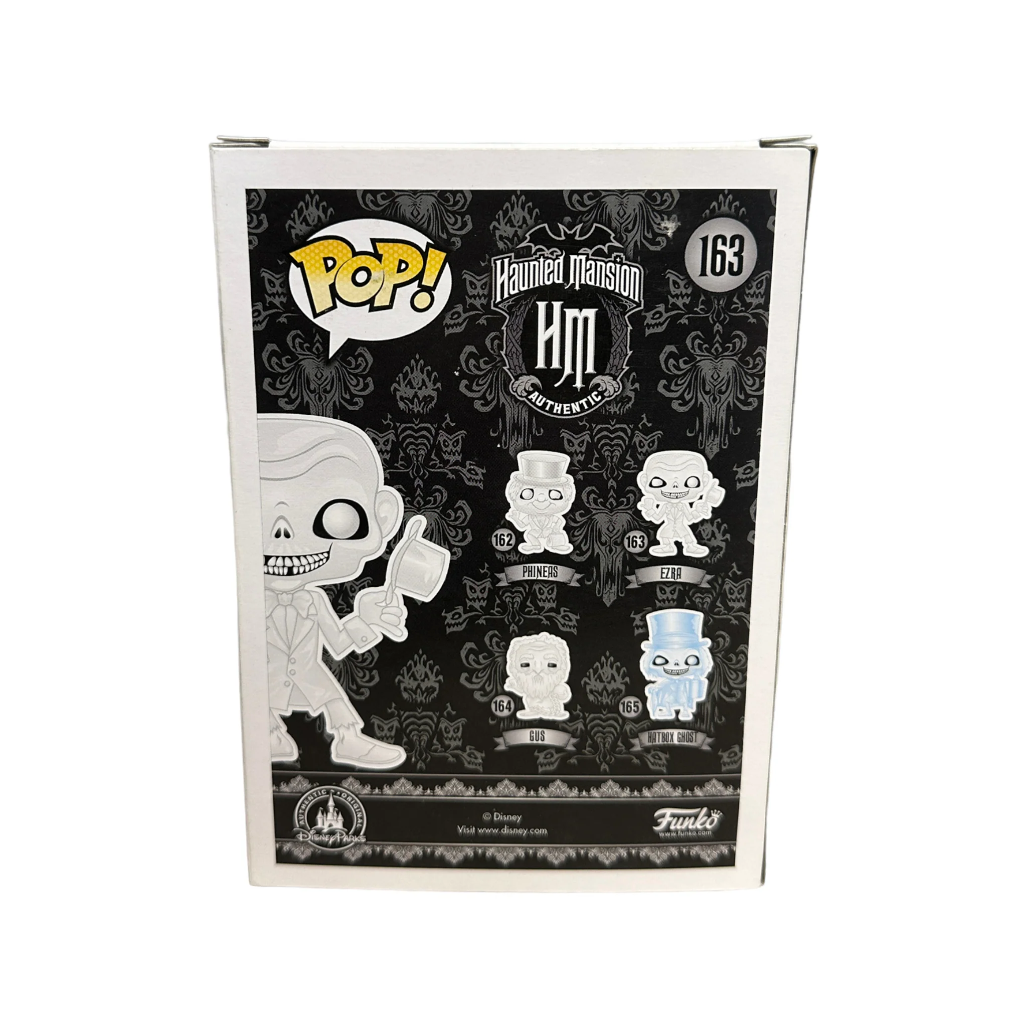 Ezra #163 (Glows in the Dark) Funko Pop! - The Haunted Mansion - SDCC 2016 Exclusive LE1000 Pcs - Condition 7.5/10 - Image 3