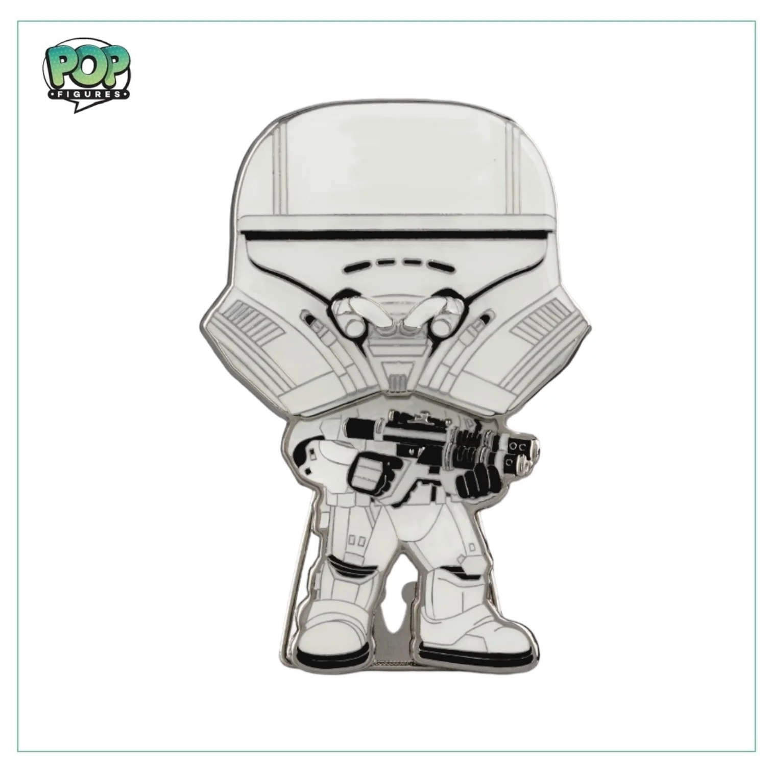 First Order Jet Trooper #39 (Glow in the Dark) Funko Enamel Pop! Pin - Star Wars - Chance of Chase - Image 2
