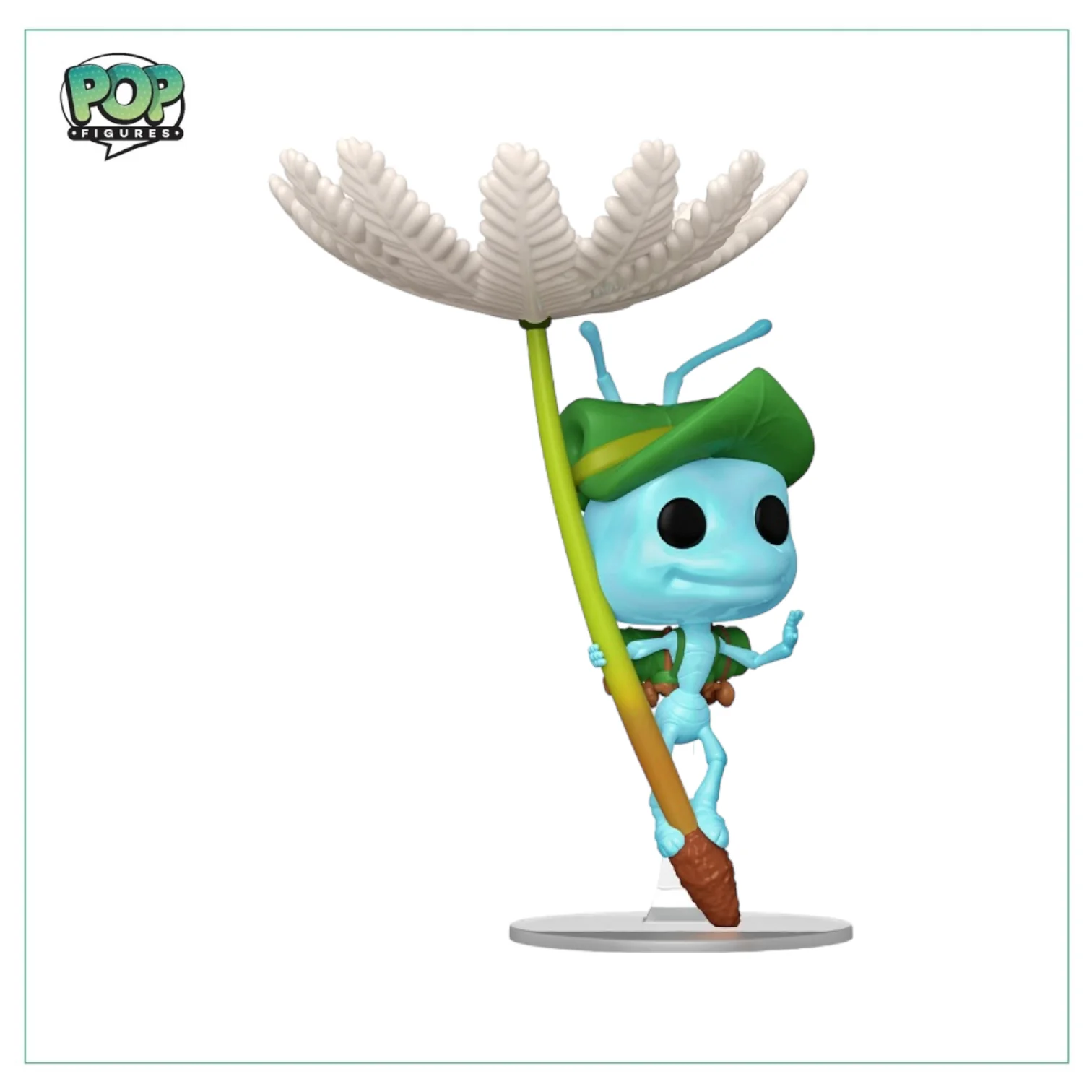 Flik on Dandelion #1330 Funko Deluxe Pop! - A Bug's Life - Wonder Con 2023 Official Convention Exclusive - Image 2