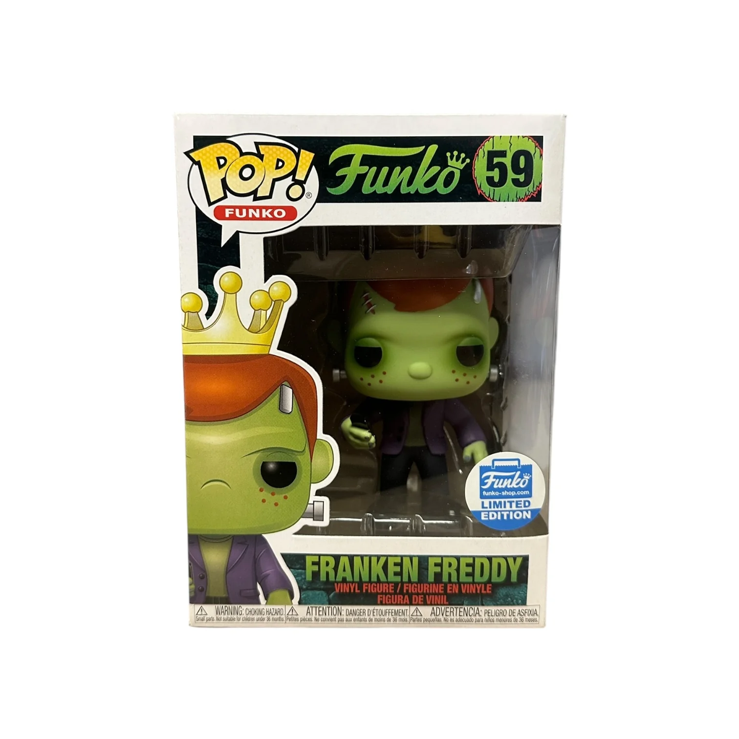 Franken Freddy #59 Funko Pop! - Universal Studios Monsters - Funko Shop Exclusive - Condition 8.75/10