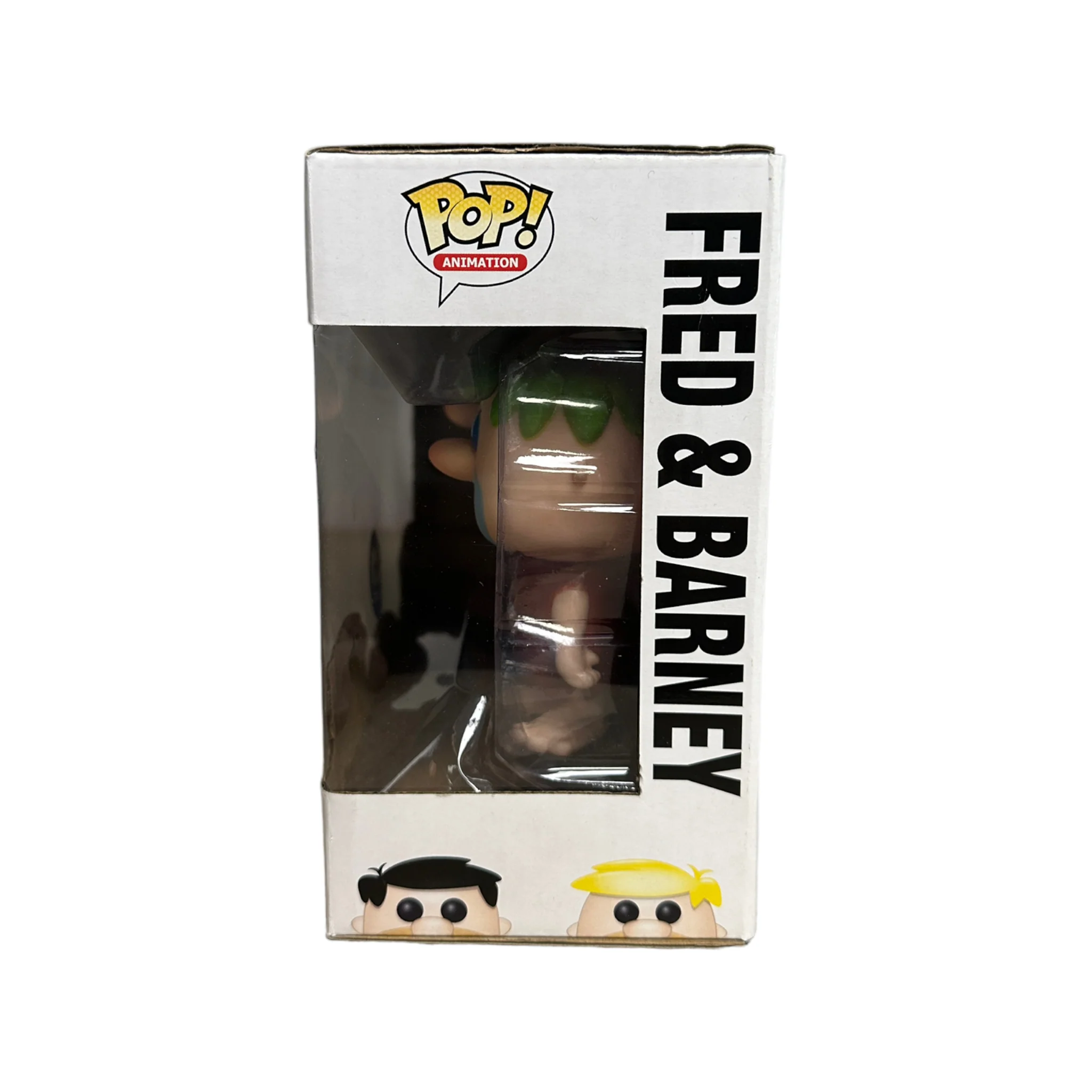 Fred & Barney (Black / Green Hair) 2 Pack Funko Pop! - The Flintstones - Gemini Collectibles Exclusive - Condition 8/10 - Image 2