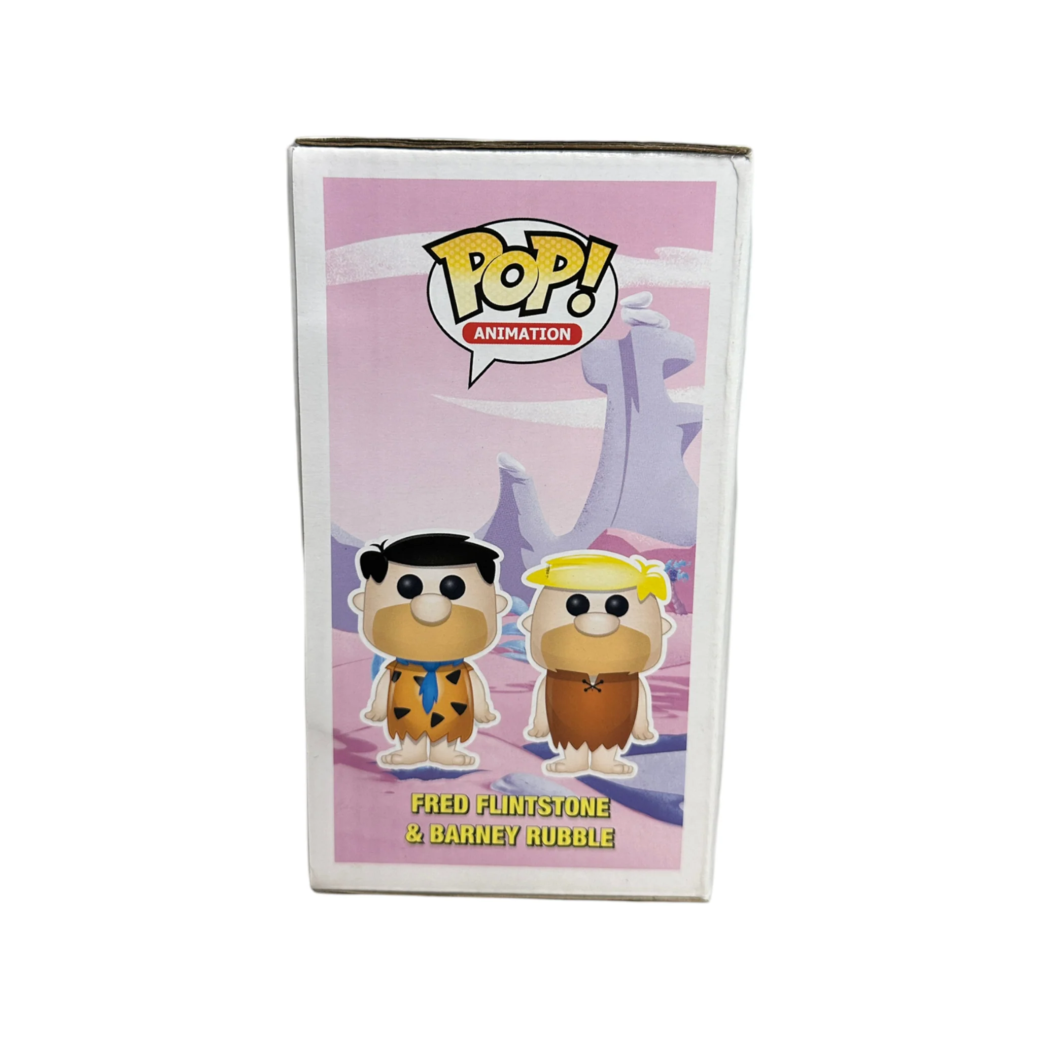 Fred & Barney (Black / Green Hair) 2 Pack Funko Pop! - The Flintstones - Gemini Collectibles Exclusive - Condition 8/10 - Image 4