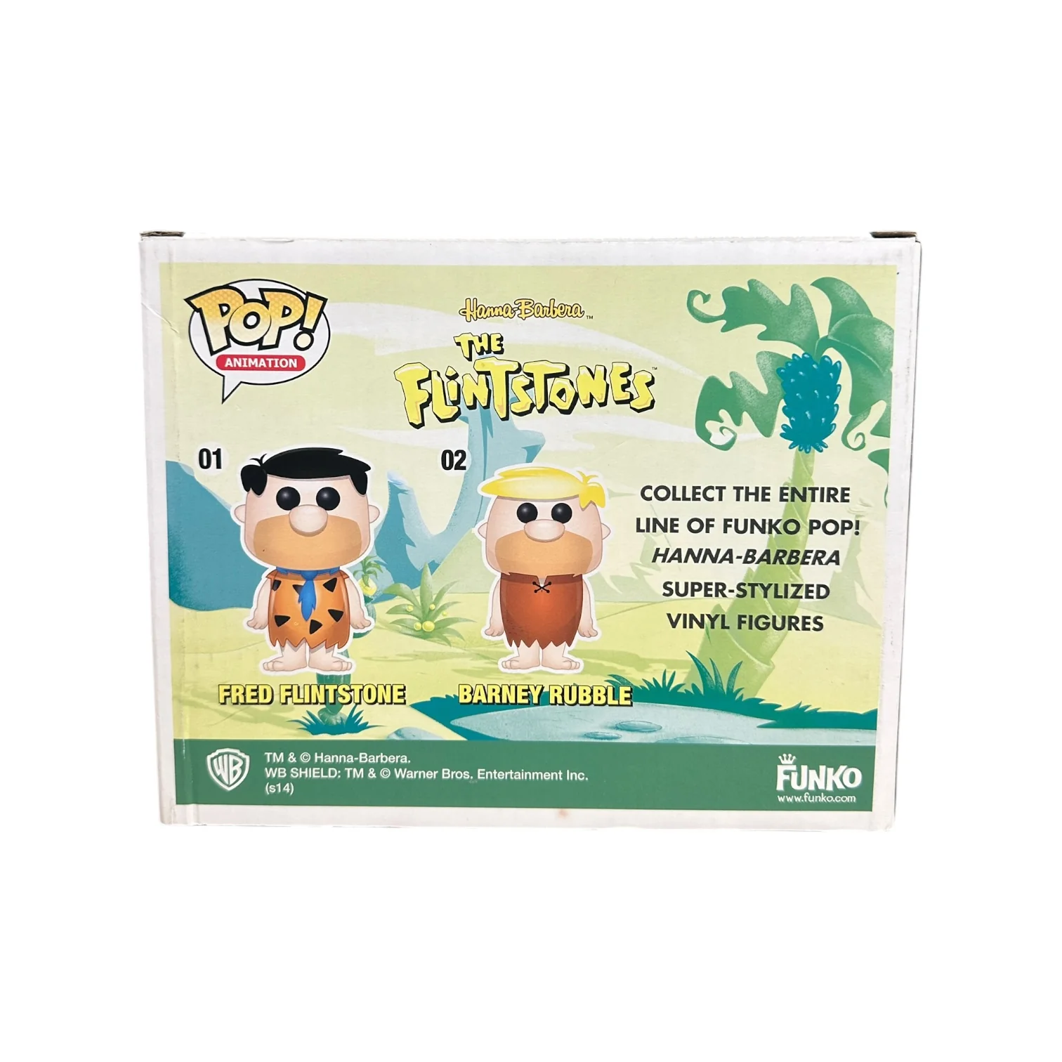 Fred & Barney (Blue Hair) 2 Pack Funko Pop! - The Flintstones - SDCC 2014 Exclusive LE480 Pcs - Condition 7/10 - Image 3