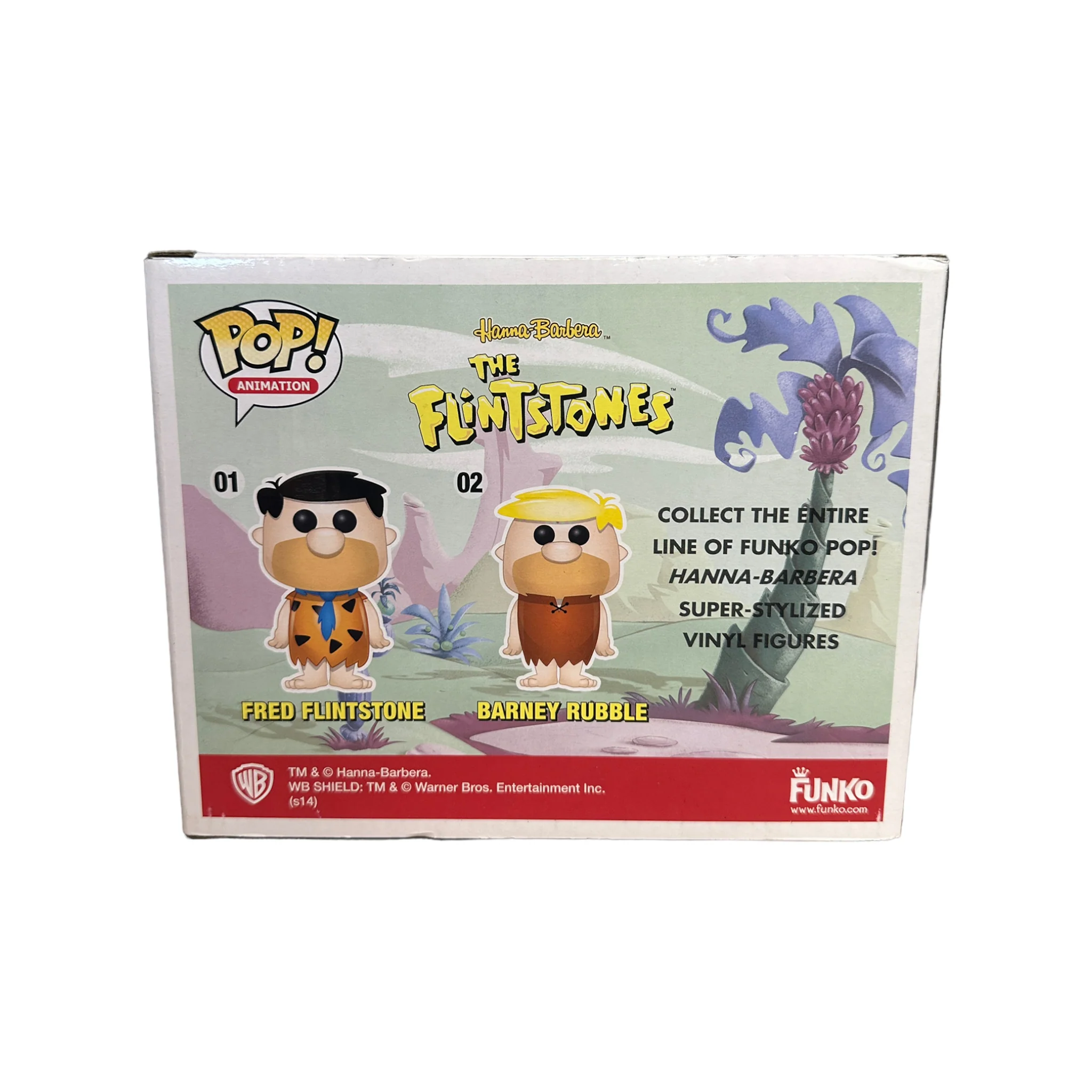 Fred & Barney (Red Hair) 2 Pack Funko Pop! - The Flintstones - SDCC 2014 Exclusive LE480 Pcs - Condition 7/10 - Image 3