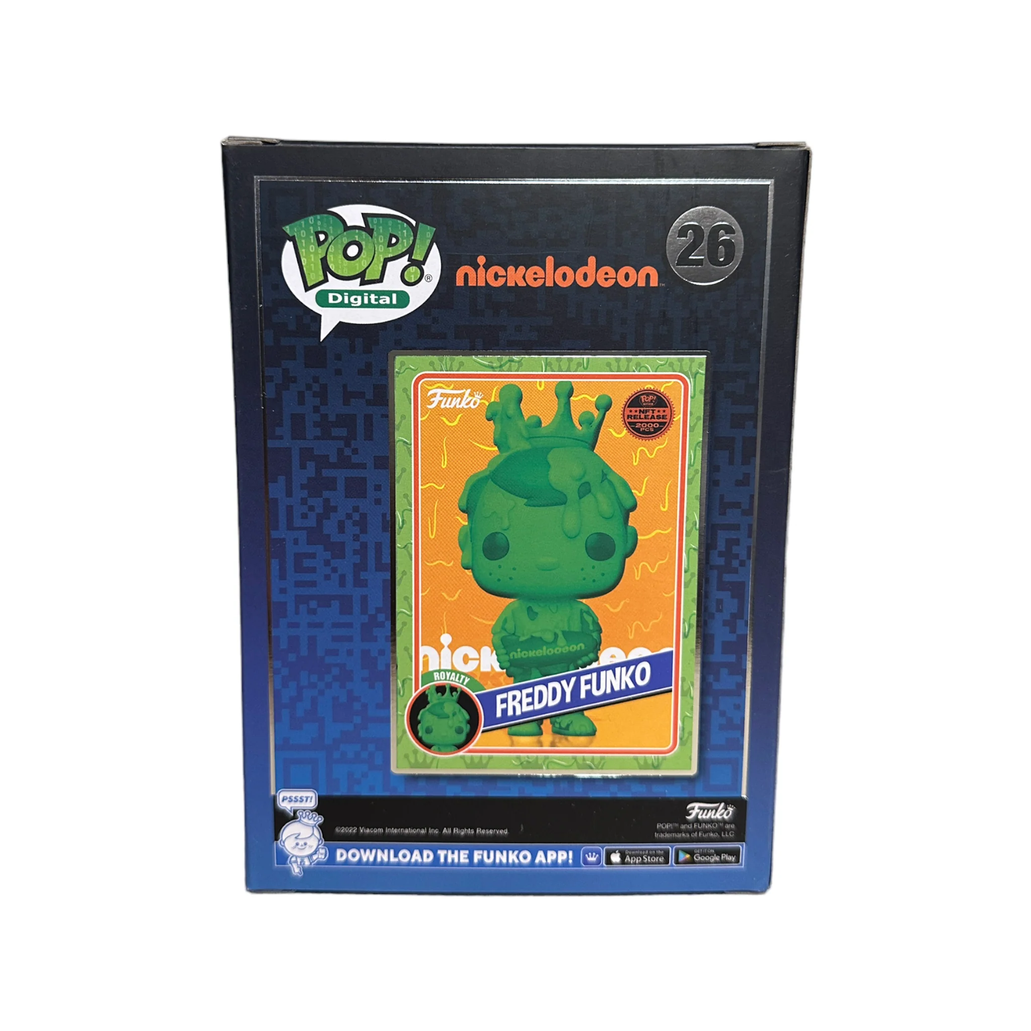 Freddy Funko #26 (Slimed) Funko Pop! - Nickelodeon - NFT Release Exclusive LE2000 Pcs - Condition 9/10 - Image 3