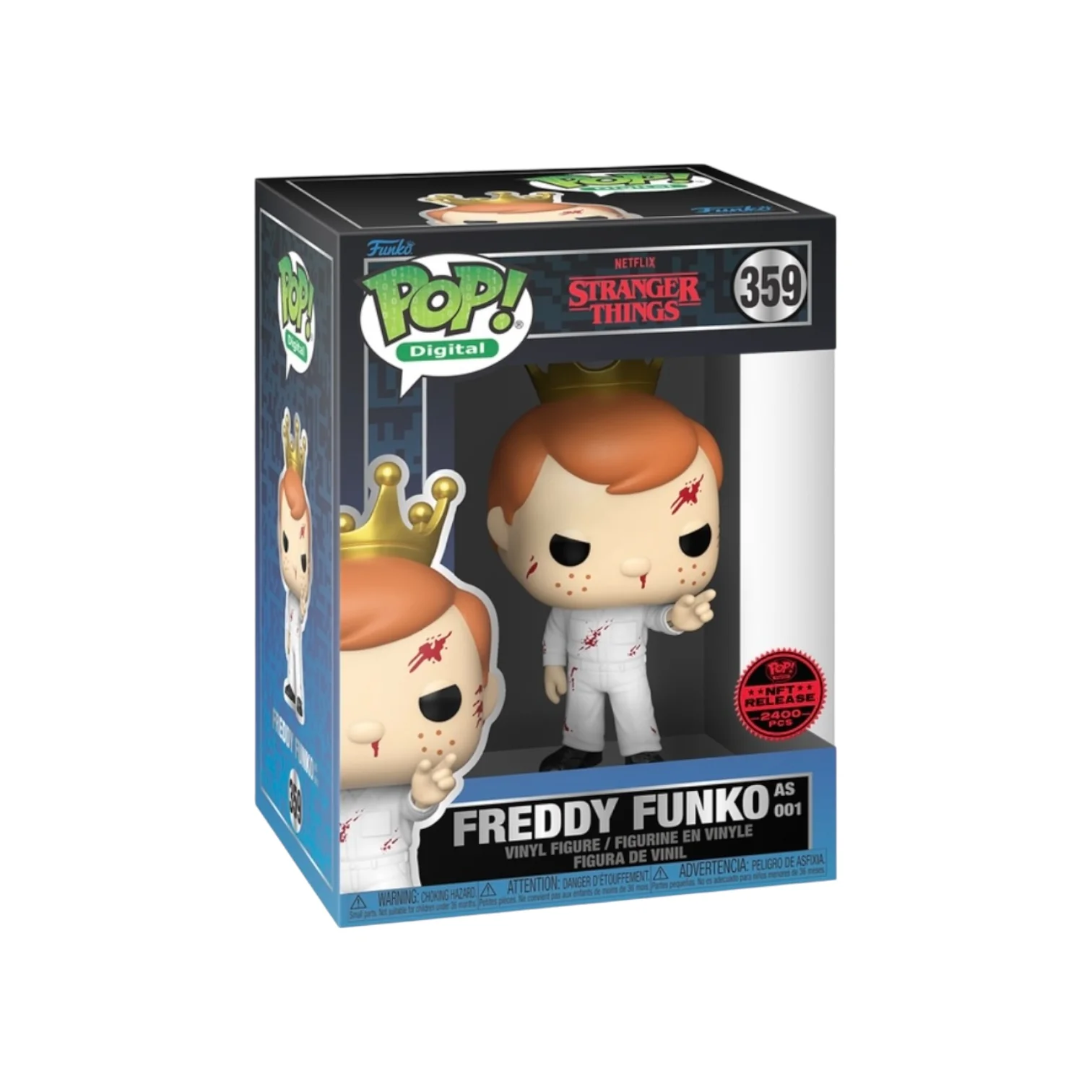 Freddy Funko as 001 #359 Funko Pop! - Stranger Things - NFT Release Exclusive LE2400 Pcs - Condition 8/10