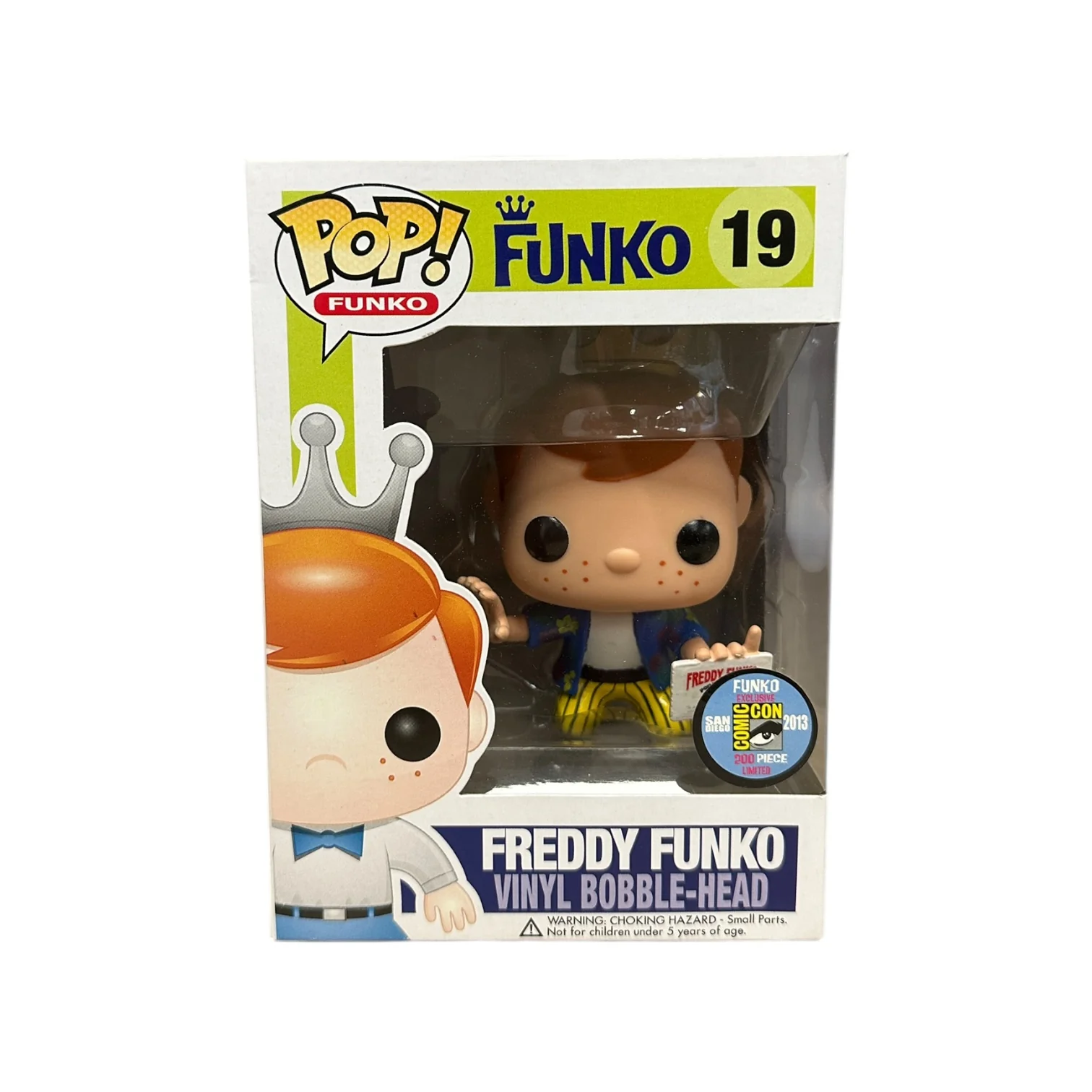 Freddy Funko as Ace Ventura #19 (Blue Shirt) Funko Pop! - SDCC 2013 Exclusive LE200 Pcs - Condition 8/10