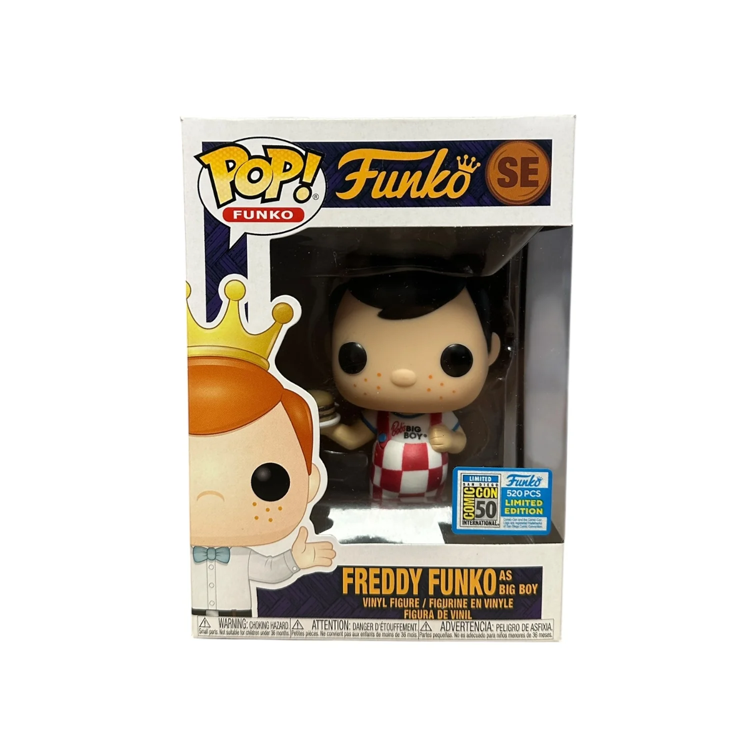 Freddy Funko as Big Boy (Red) Funko Pop! - Bob's Big Boy - SDCC 2019 Exclusive LE520 Pcs - Condition 8/10