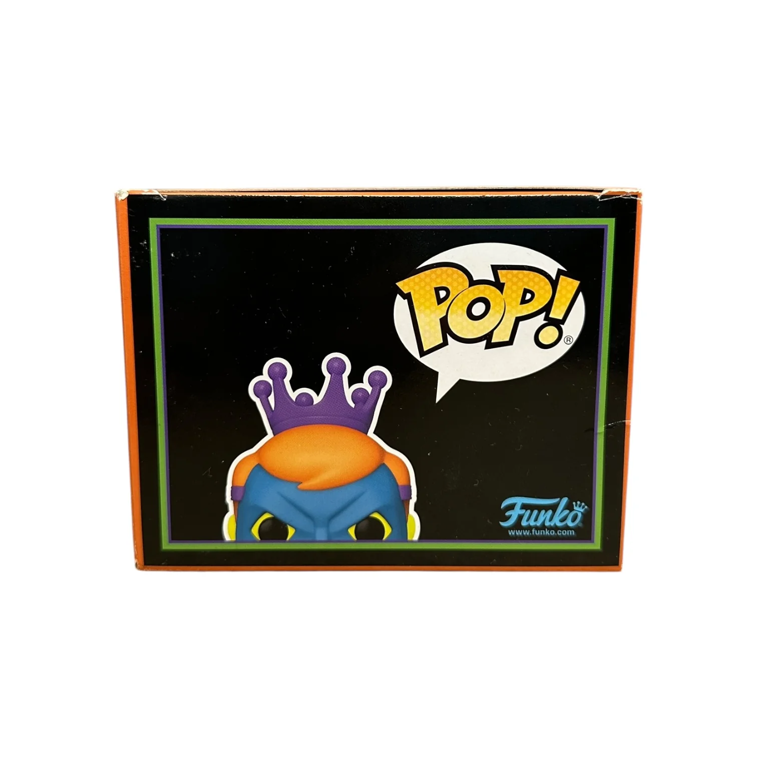 Freddy Funko as Casey Jones (Blacklight) Funko Pop! - Teenage Mutant Ninja Turtles - Heavy Metal Halloween 2023 Exclusive LE2000 Pcs - Condition 7.5/10 - Image 6