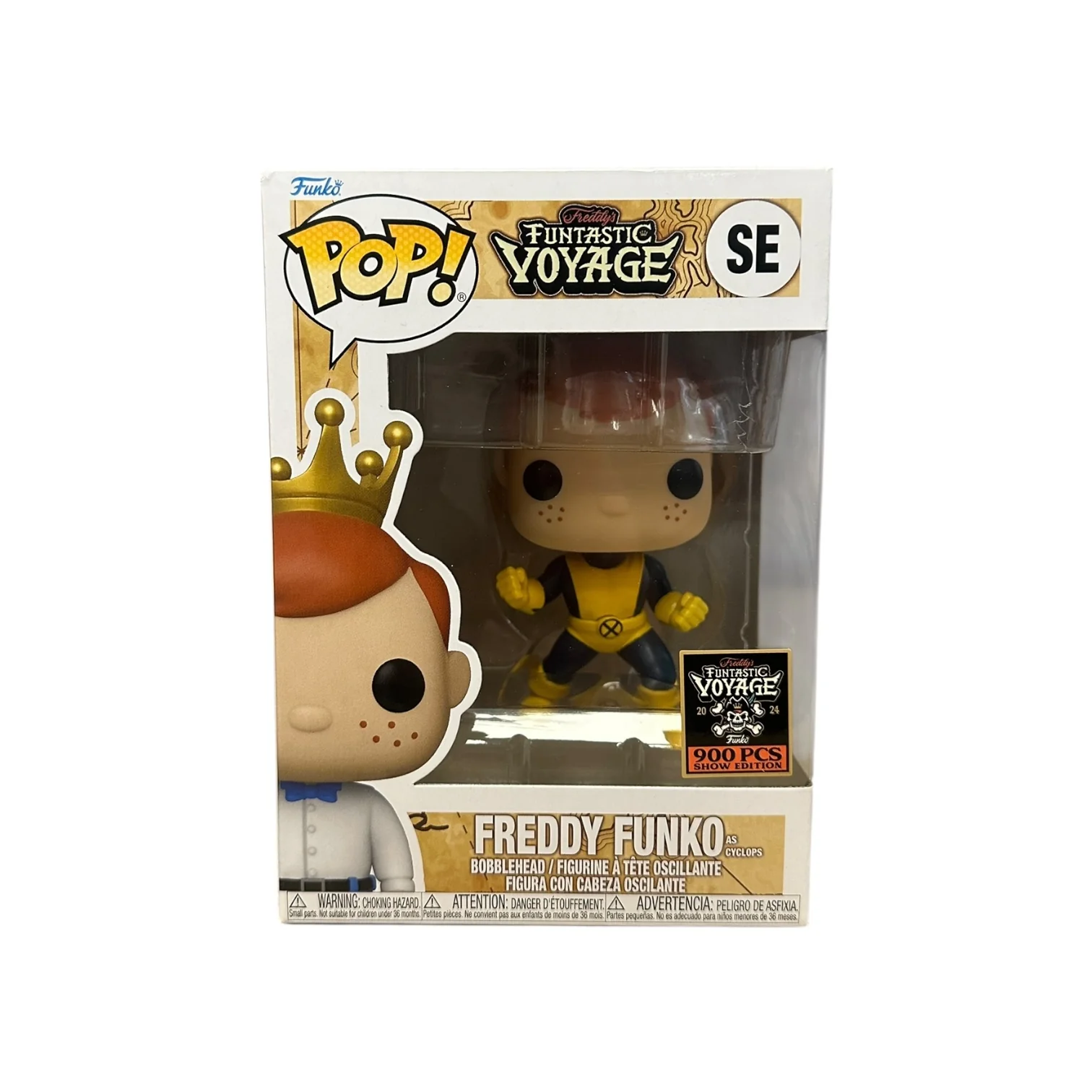 Freddy Funko as Cyclops Funko Pop! - Marvel - Freddy's Funtastic Voyage 2024 Show Edition LE900 Pcs - Condition 8/10
