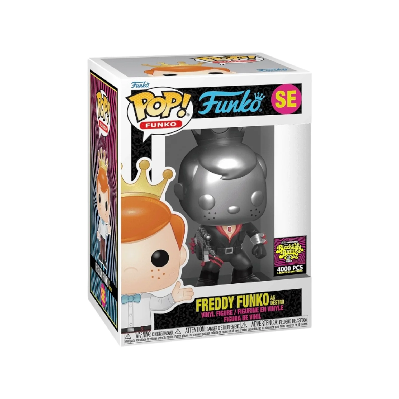 Freddy Funko as Destro Funko Pop! - G.I. Joe - Blacklight Battle 2022 Exclusive LE4000 Pcs