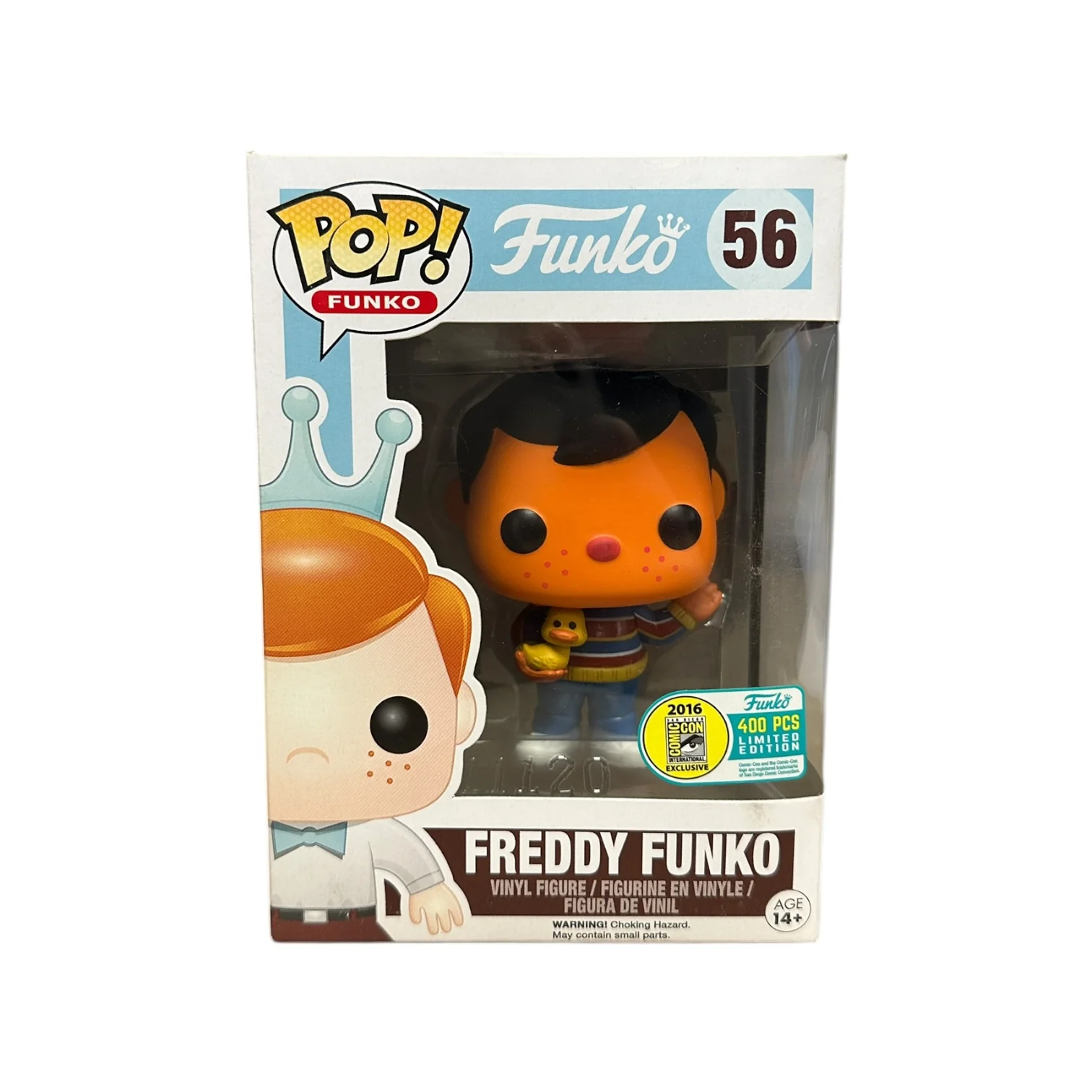 Freddy Funko as Ernie #56 Funko Pop! - SDCC 2016 Exclusive LE400 Pcs - Condition 7.5/10
