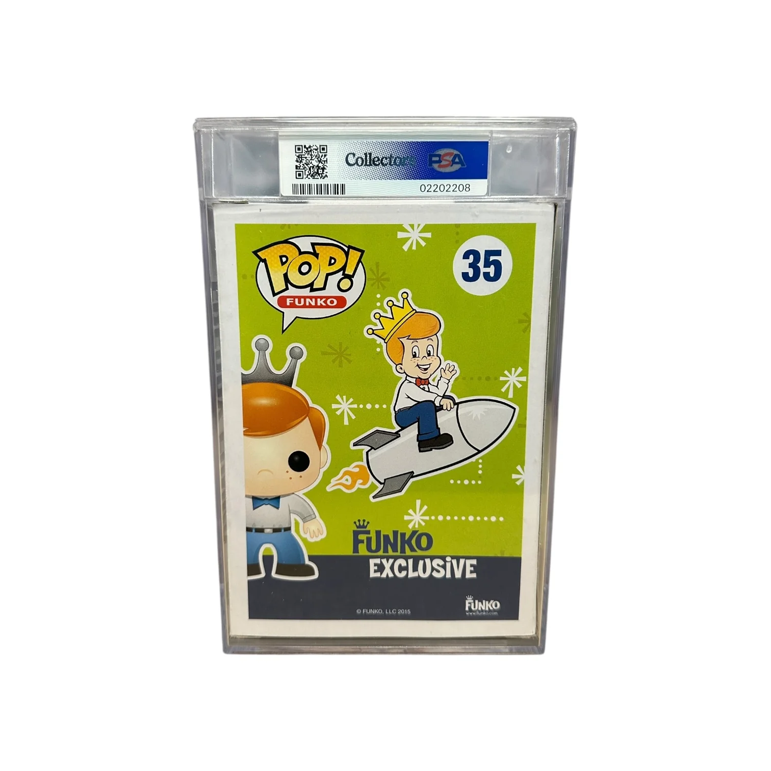 Freddy Funko as Football (Blue) #35 Funko Pop! - SDCC 2015 Exclusive LE24 Pcs - PSA 7.5/10 - Image 3
