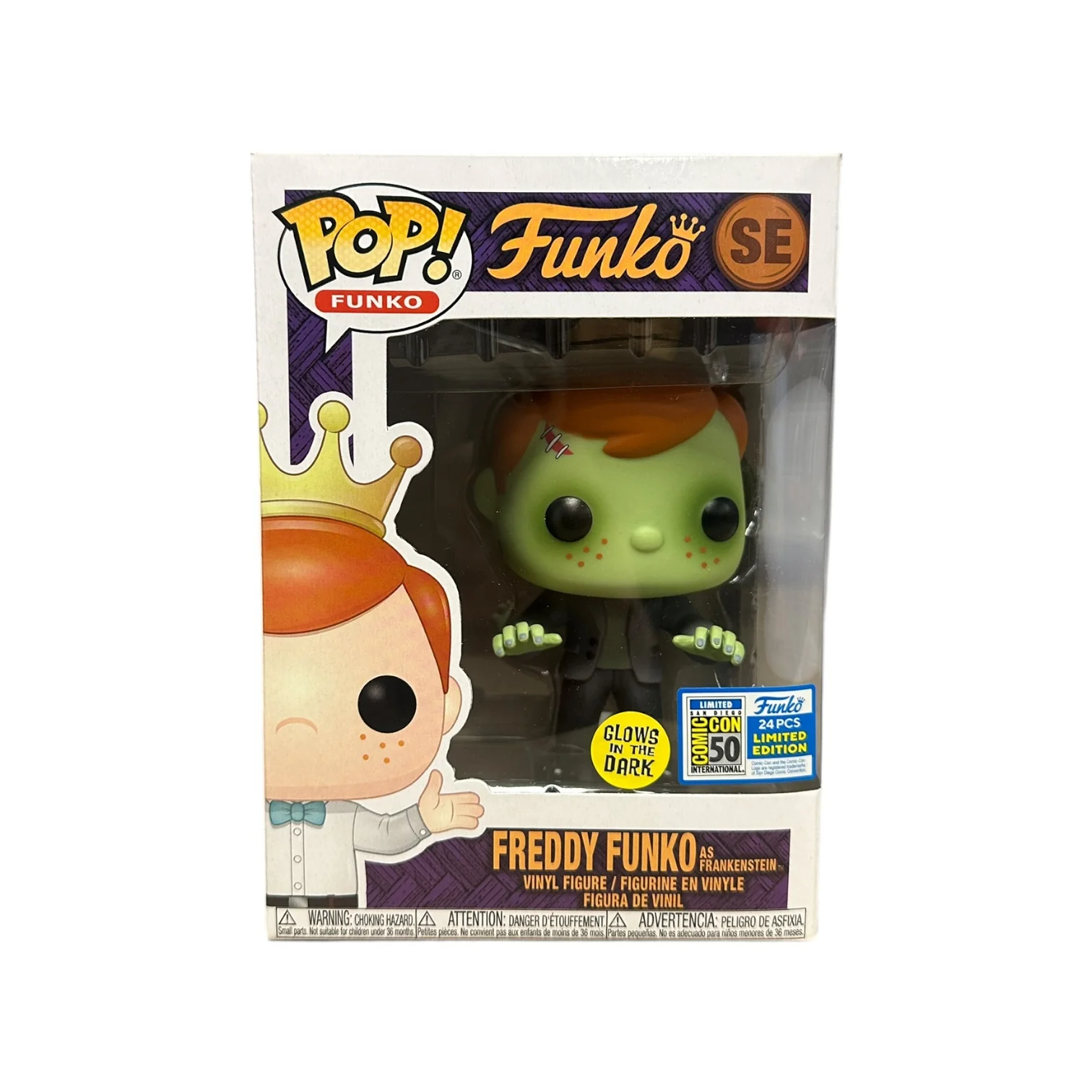 Freddy Funko as Frankenstein (Glows in the Dark) Funko Pop! - Universal Monsters - SDCC 2019 Exclusive LE24 Pcs - Condition 8.75/10