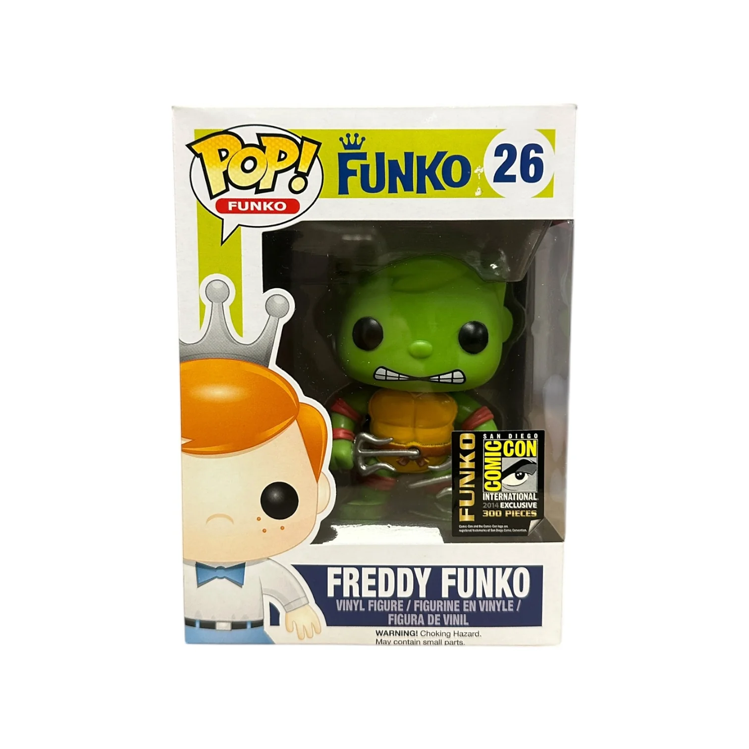 Freddy Funko as Raphael #26 Funko Pop! - SDCC 2014 Exclusive LE300 Pcs - Condition 8/10