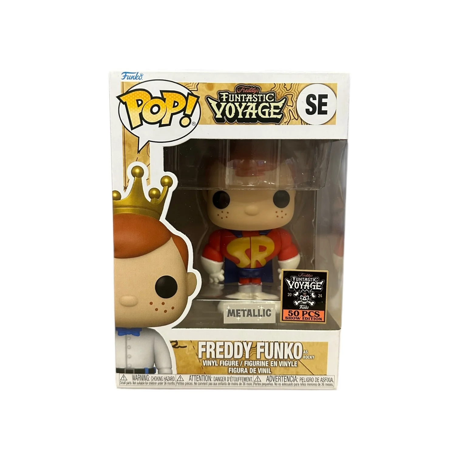 Freddy Funko as Rocky (Metallic) Funko Pop! - School House Rock! - Freddy's Funtastic Voyage 2024 Show Edition LE50 Pcs - Condition 8/10