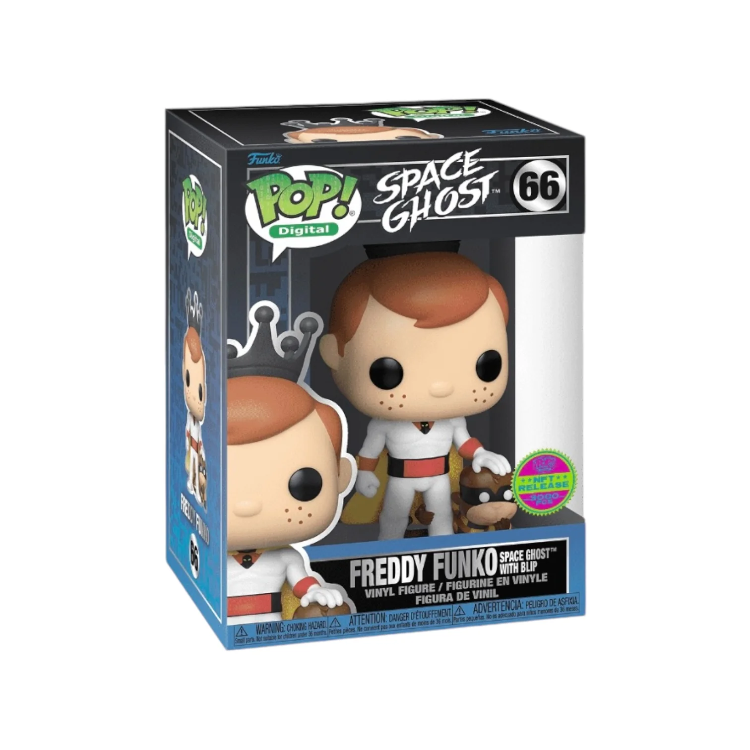 Freddy Funko as Space Ghost with Blip #66 Funko Pop! - Space Ghost Coast to Coast - NFT Release Exclusive LE3000 Pcs