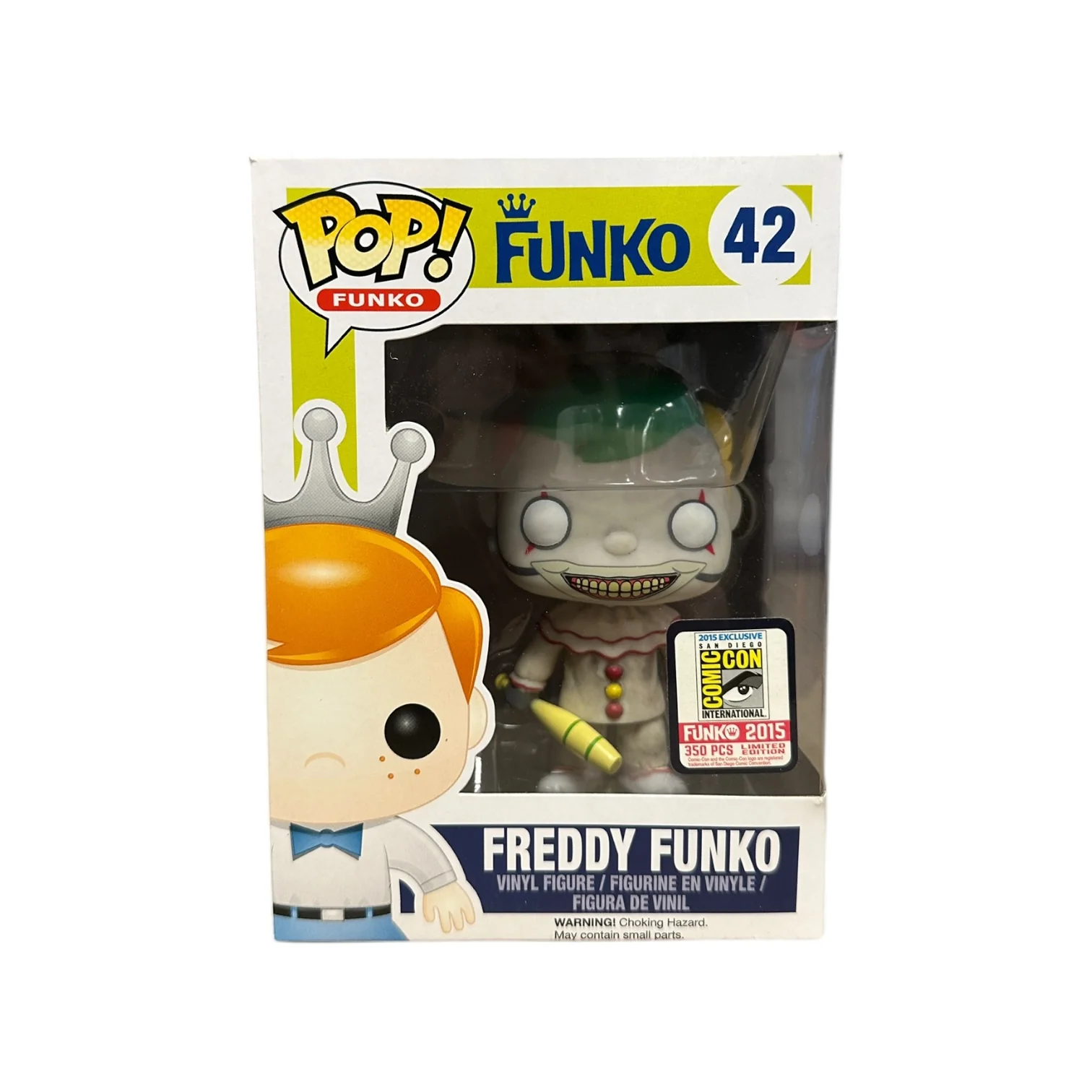 Freddy Funko as Twisty #42 Funko Pop! - SDCC 2015 Exclusive LE350 Pcs - Condition 8.75/10
