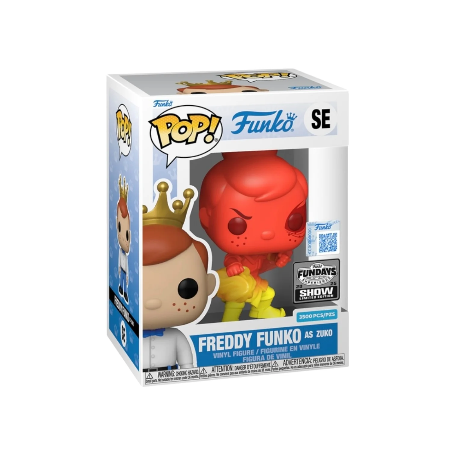 Freddy Funko as Zuko (Firebending) Funko Pop! - Avatar: The Last Airbender - Fundays Experience 2025 Show Edition LE3500 Pcs