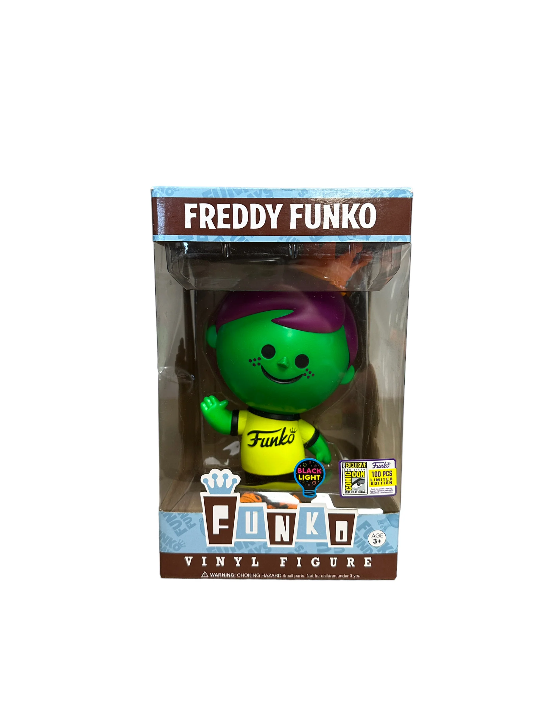 Freddy Funko Black Light (Green & Purple) Retro Vinyl Figure! - SDCC 2017 Exclusive LE100 Pcs - Condition 7/10 - Image 2