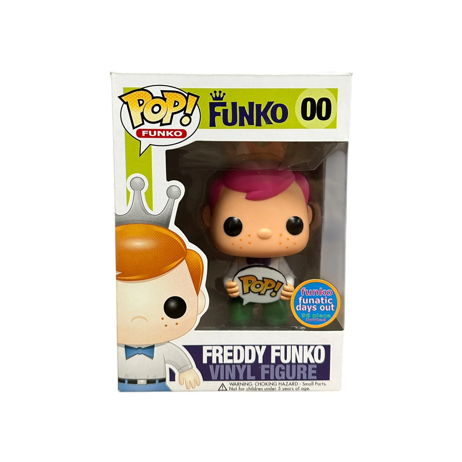 Freddy Funko (Pink Hair) #00 Funko Pop! - Funko Funatics Day Out Exclusive LE96 Pcs - Condition 8/10