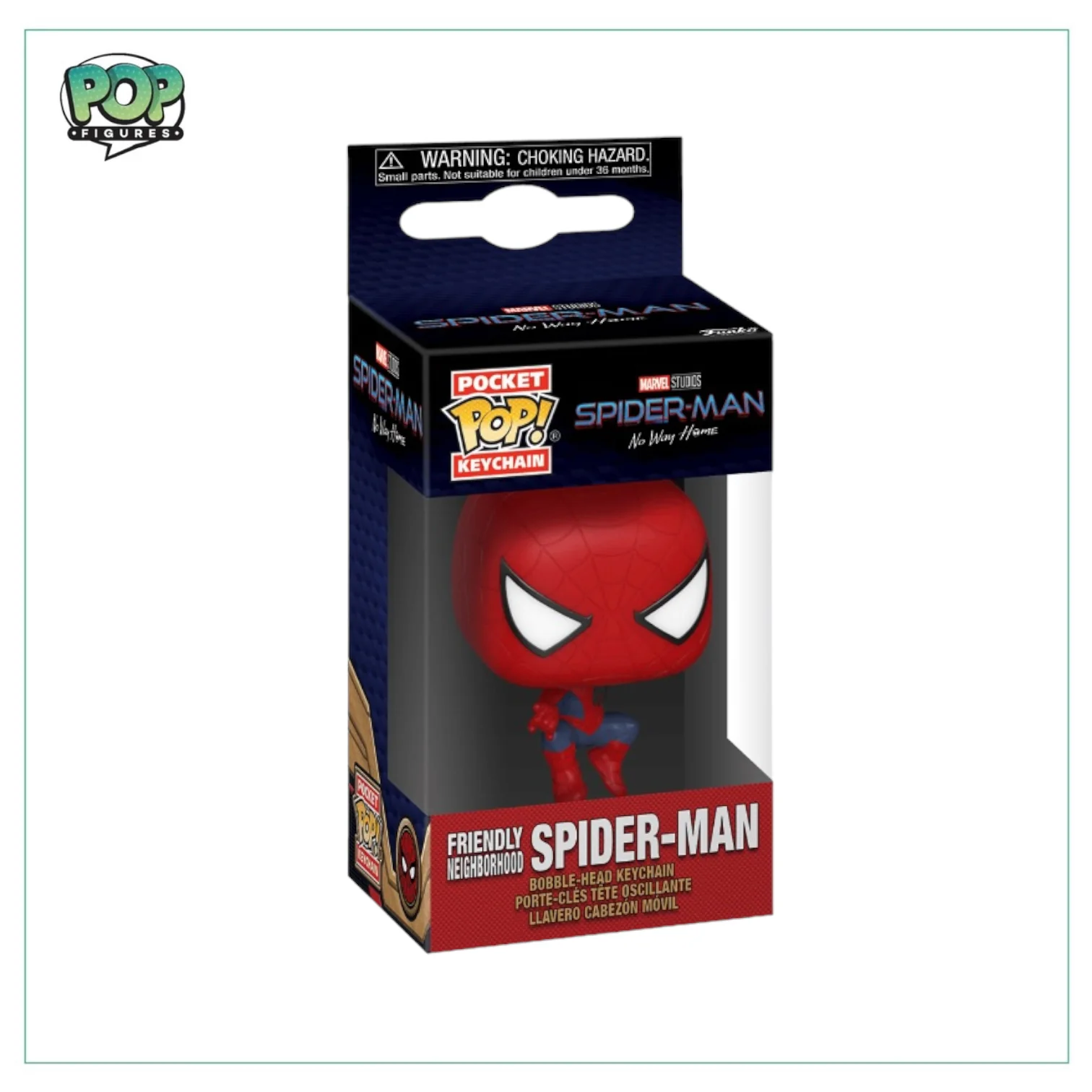 Friendly Neigbourhood Spider-Man Funko Pocket Pop! Keychain - Spider-Man No Way Home