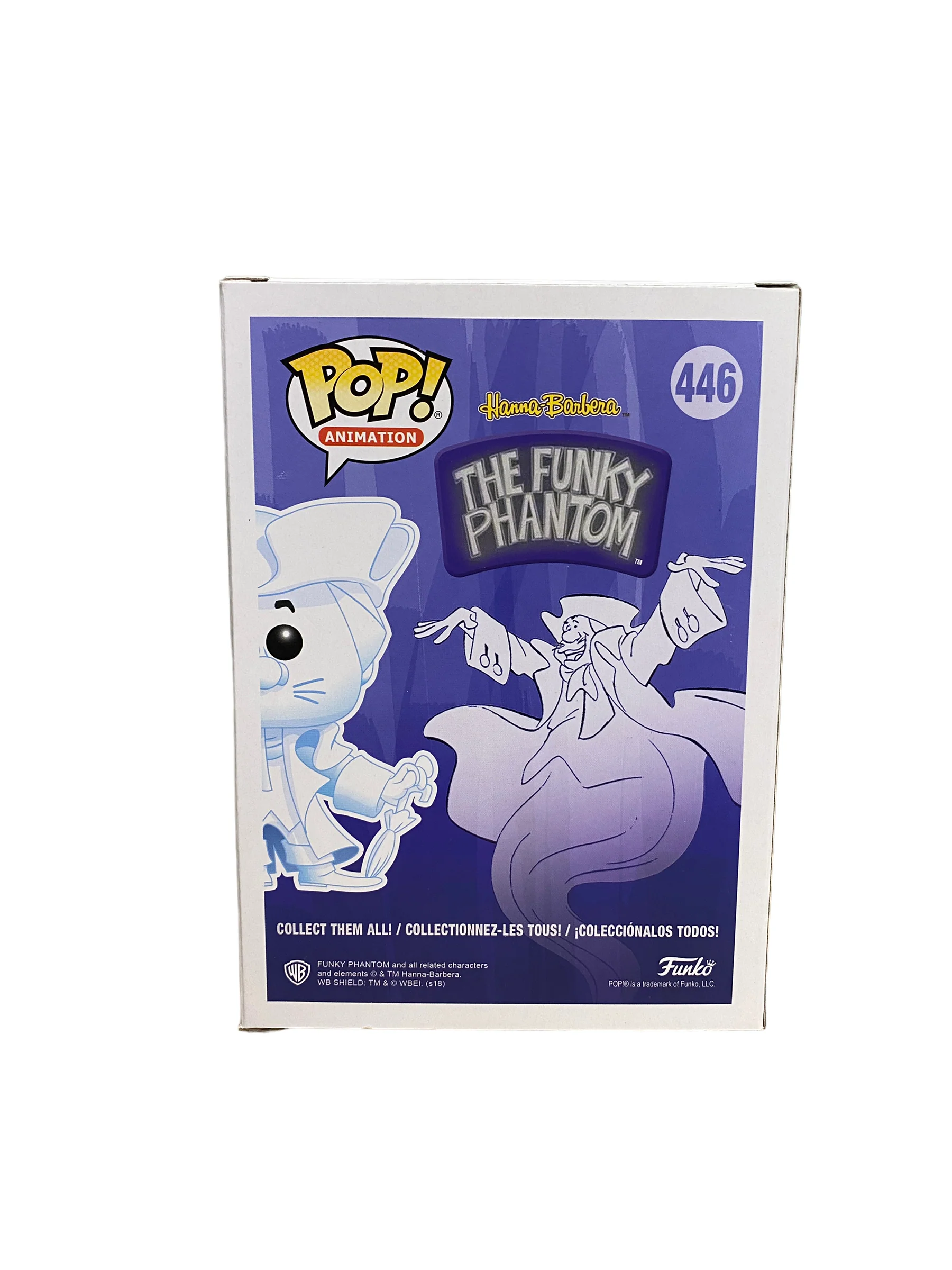 Funky Phantom #446 (Glows in the Dark) Funko Pop! - The Funky Phantom - NYCC 2018 Official Convention Exclusive LE1000 Pcs - Condition 8.5/10 - Image 4