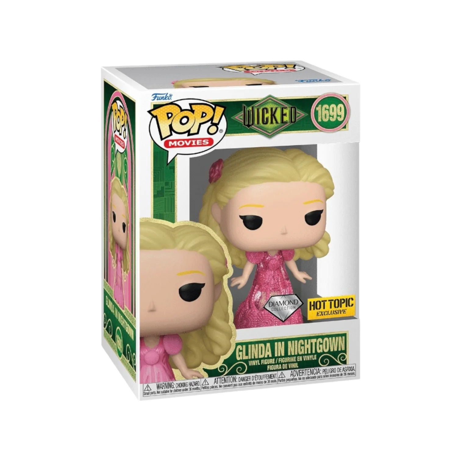 Glinda in Nightgown #1699 (Diamond Collection) Funko Pop! - Wicked - Hot Topic Exclusive