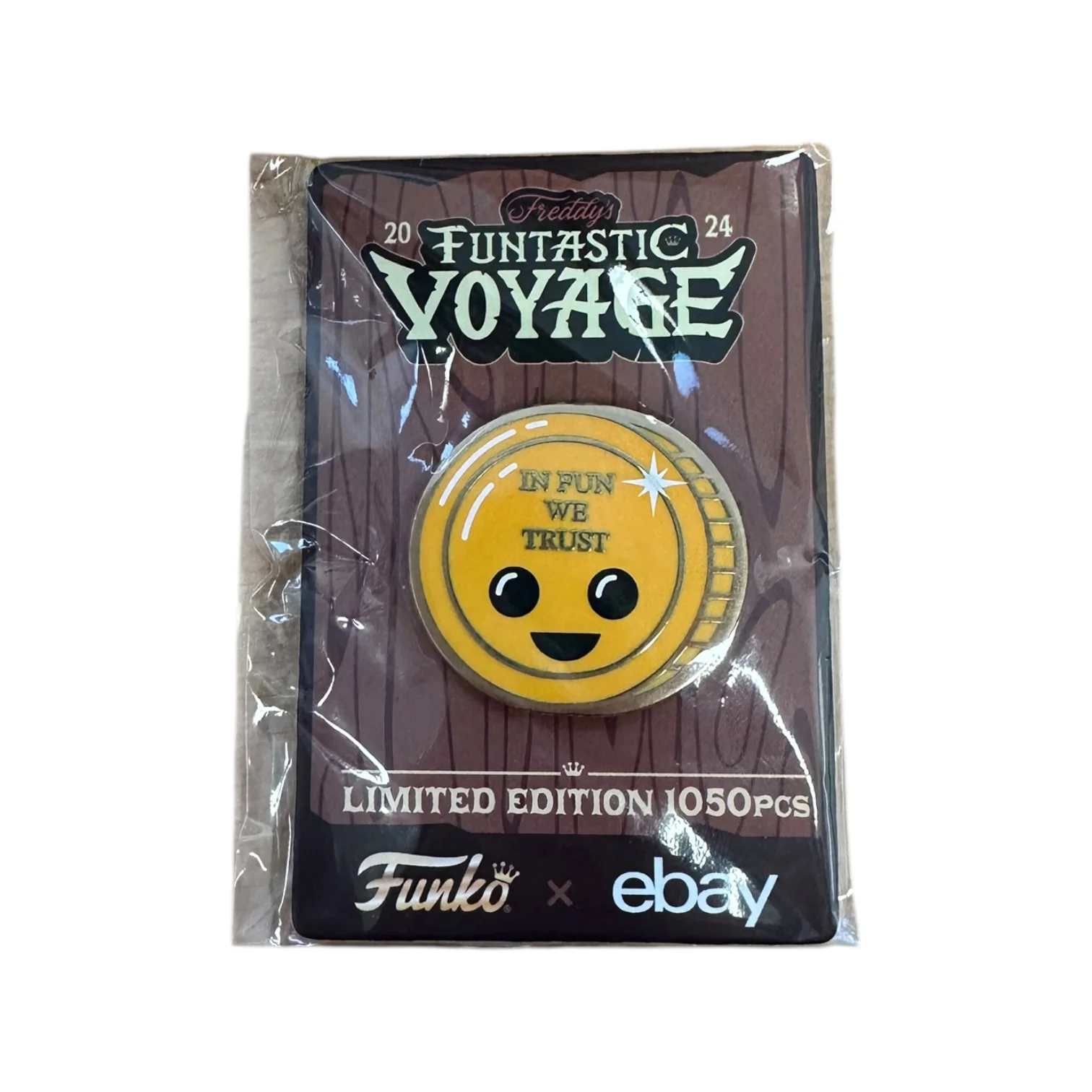 Golden Doubloon (In Fun we Trust) Funko Enamel Pin! - Freddy's Funtastic Voyage 2024 Exclusive LE1050 Pcs