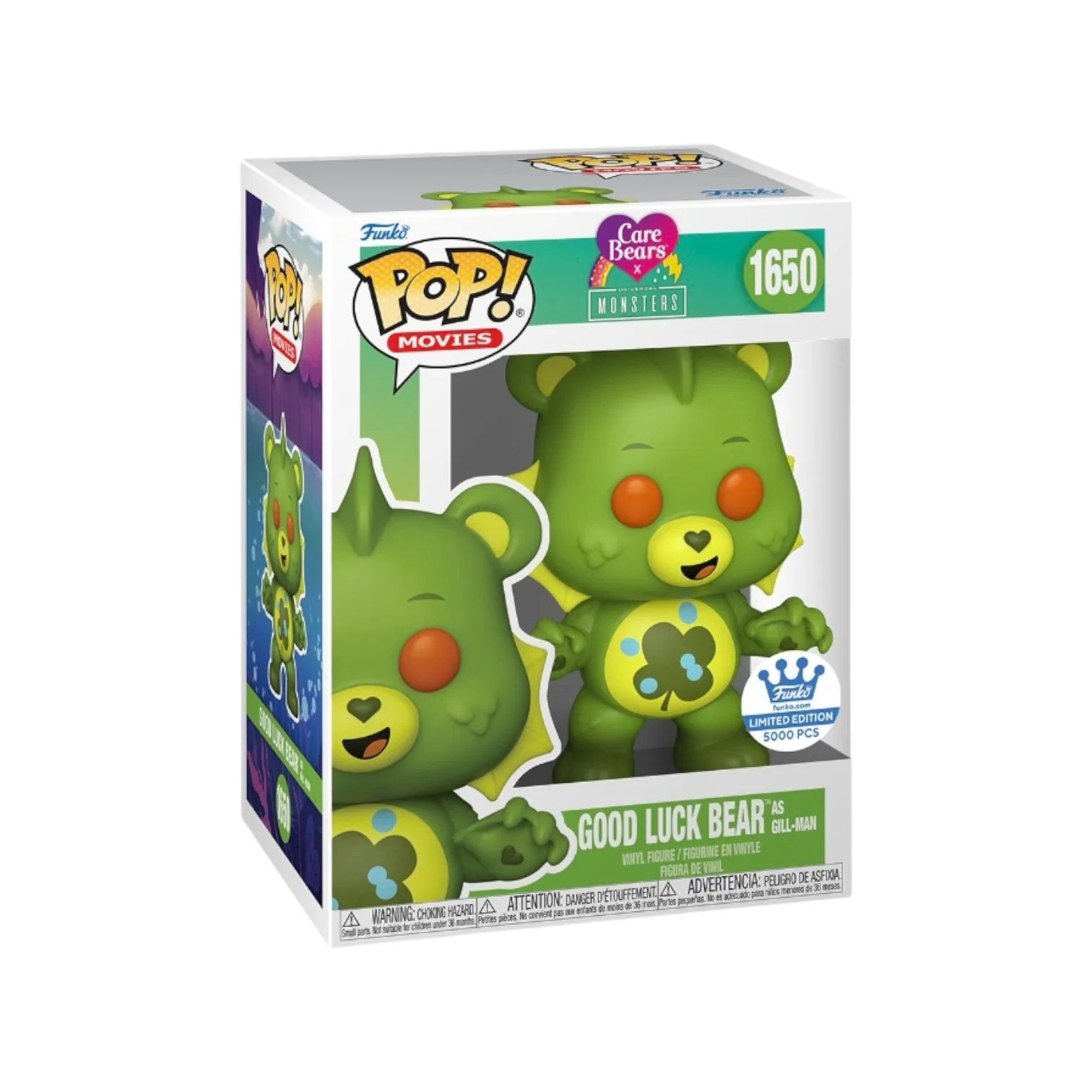 Good Luck Bear as Gill-Man #1650 Funko Pop! - Care Bears x Universal Monsters - Funko Shop Exclusive LE5000 Pcs