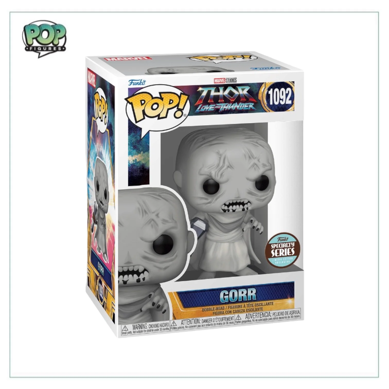 Gorr #1092 (w/ Stormbreaker) Funko Pop! - Thor Love & Thunder - Specialty Series