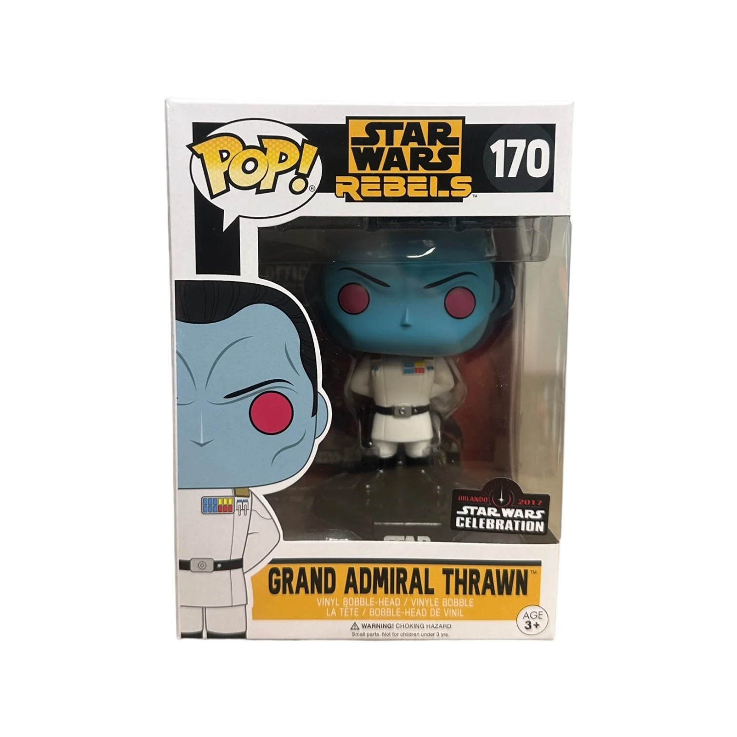 Grand Admiral Thrawn #170 Funko Pop! - Star Wars: Rebels - OSWC 2017 Official Convention Exclusive - Condition 9/10