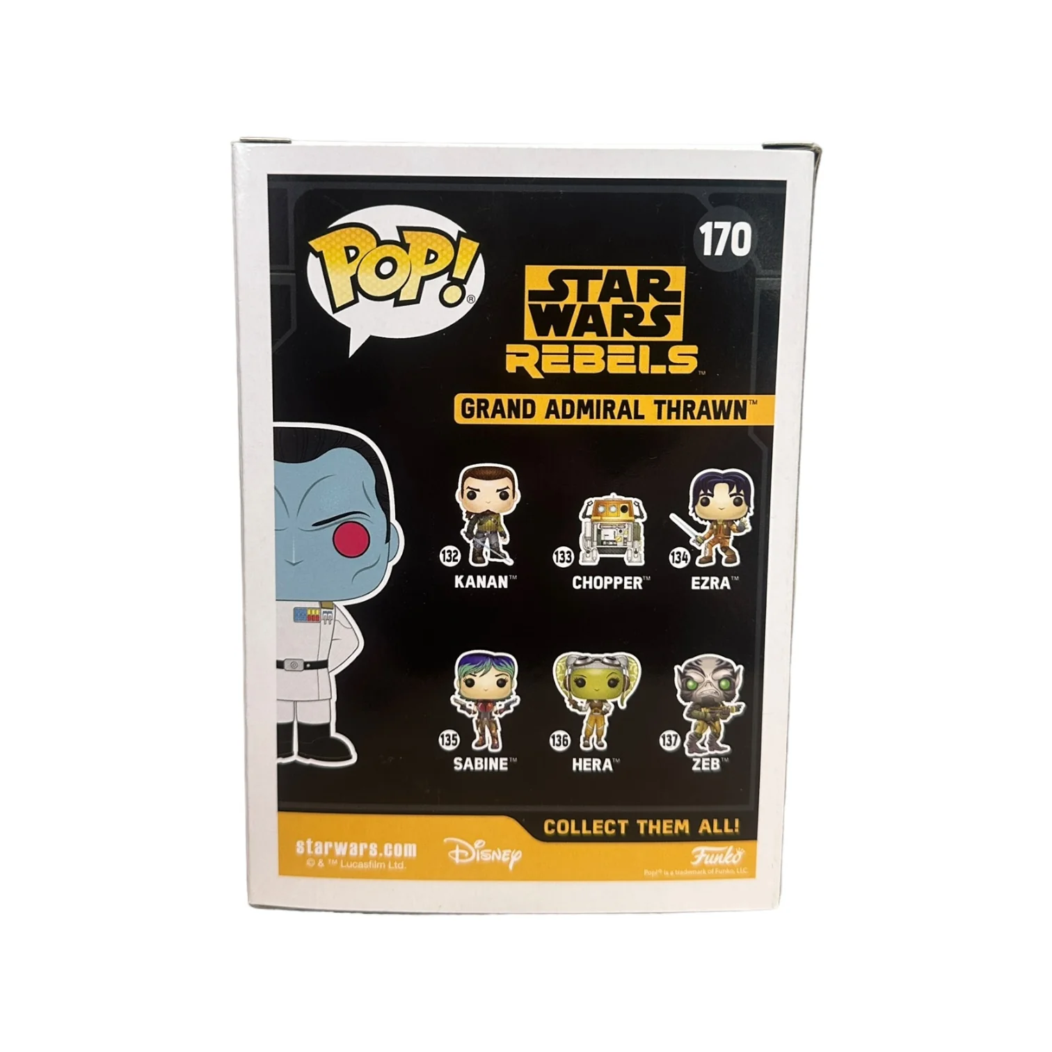 Grand Admiral Thrawn #170 Funko Pop! - Star Wars: Rebels - OSWC 2017 Official Convention Exclusive - Condition 9/10 - Image 3