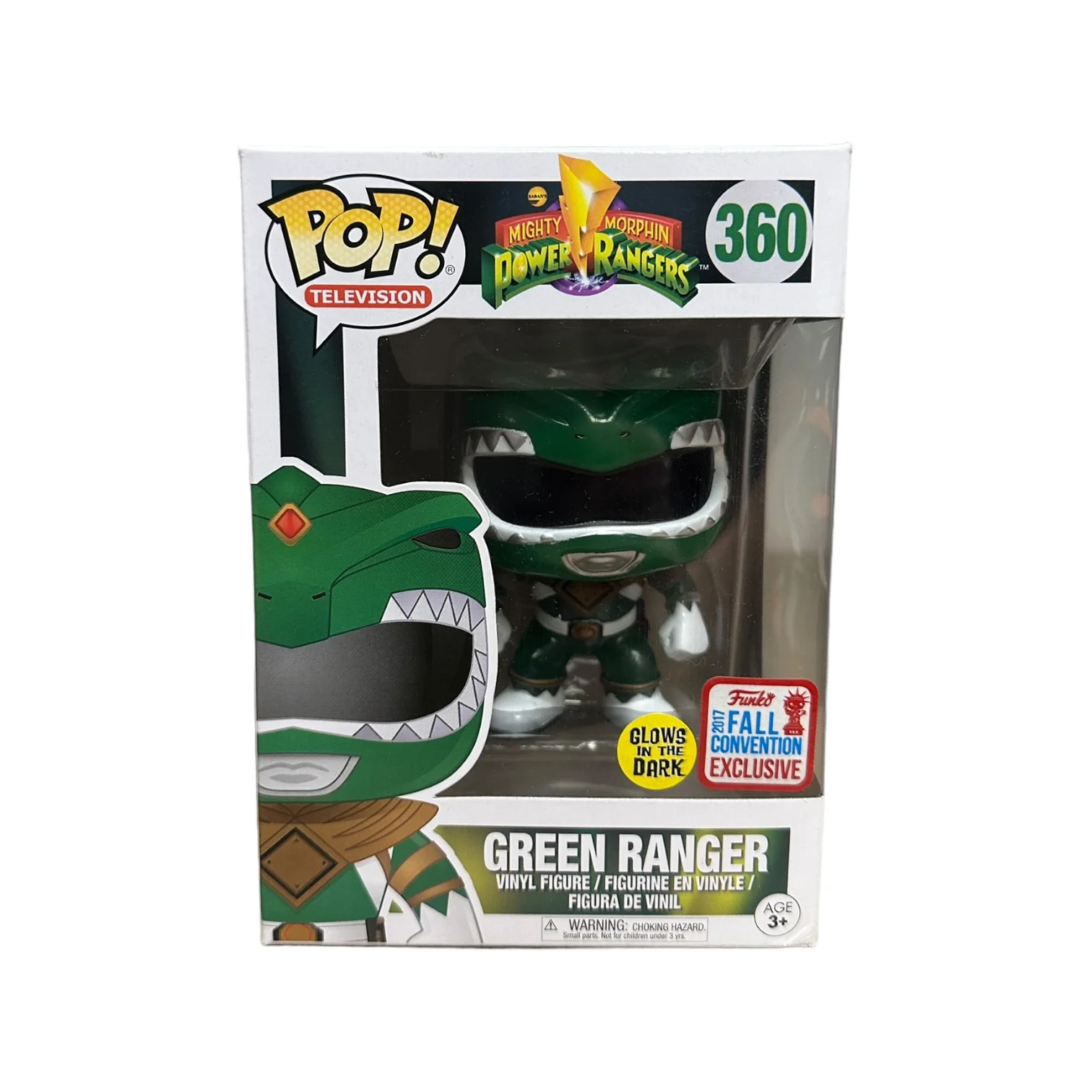 Green Ranger #360 (Glows in the Dark) Funko Pop! - Mighty Morphin Power Rangers - NYCC 2017 Shared Exclusive - Condition 7/10