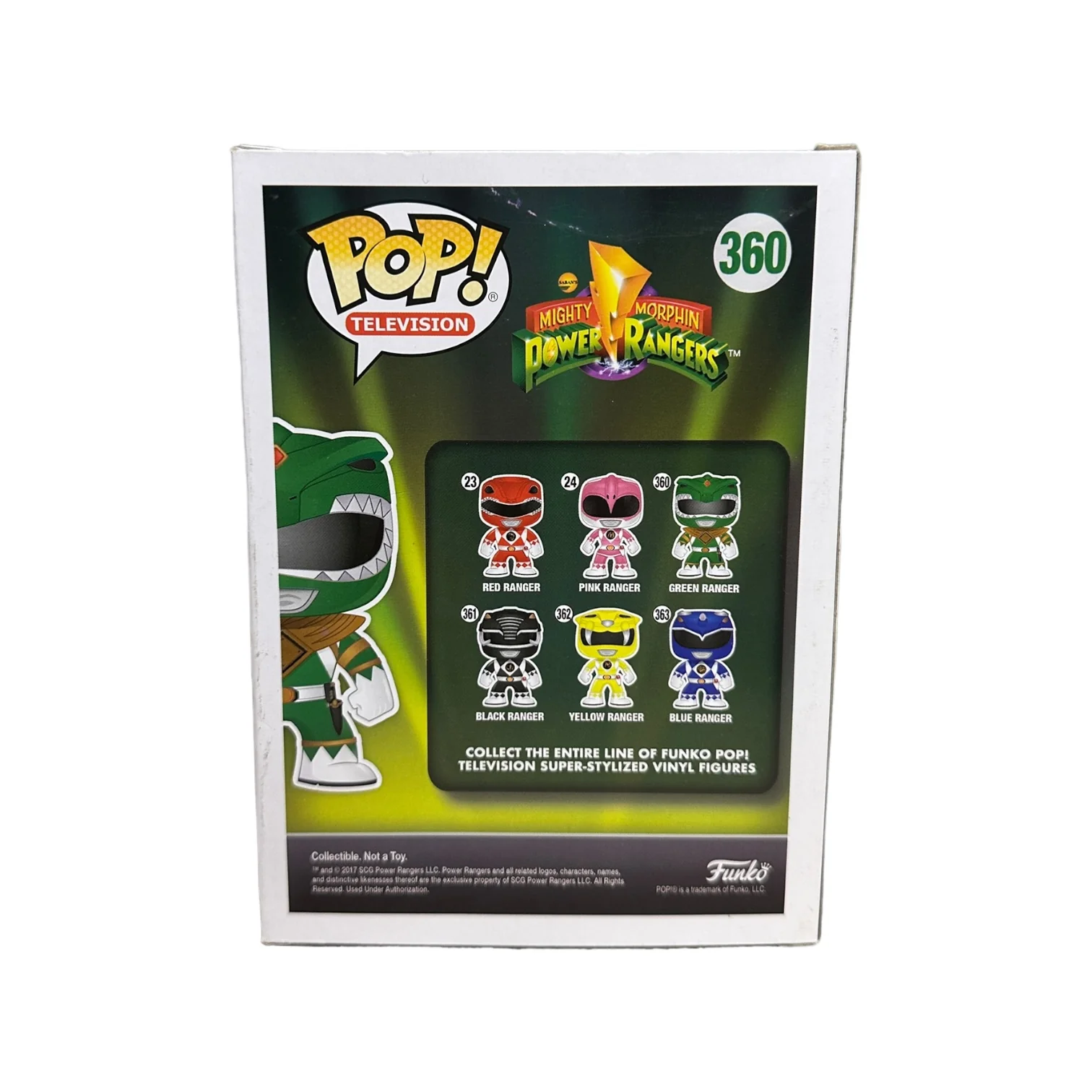 Green Ranger #360 (Glows in the Dark) Funko Pop! - Mighty Morphin Power Rangers - NYCC 2017 Shared Exclusive - Condition 7/10 - Image 3
