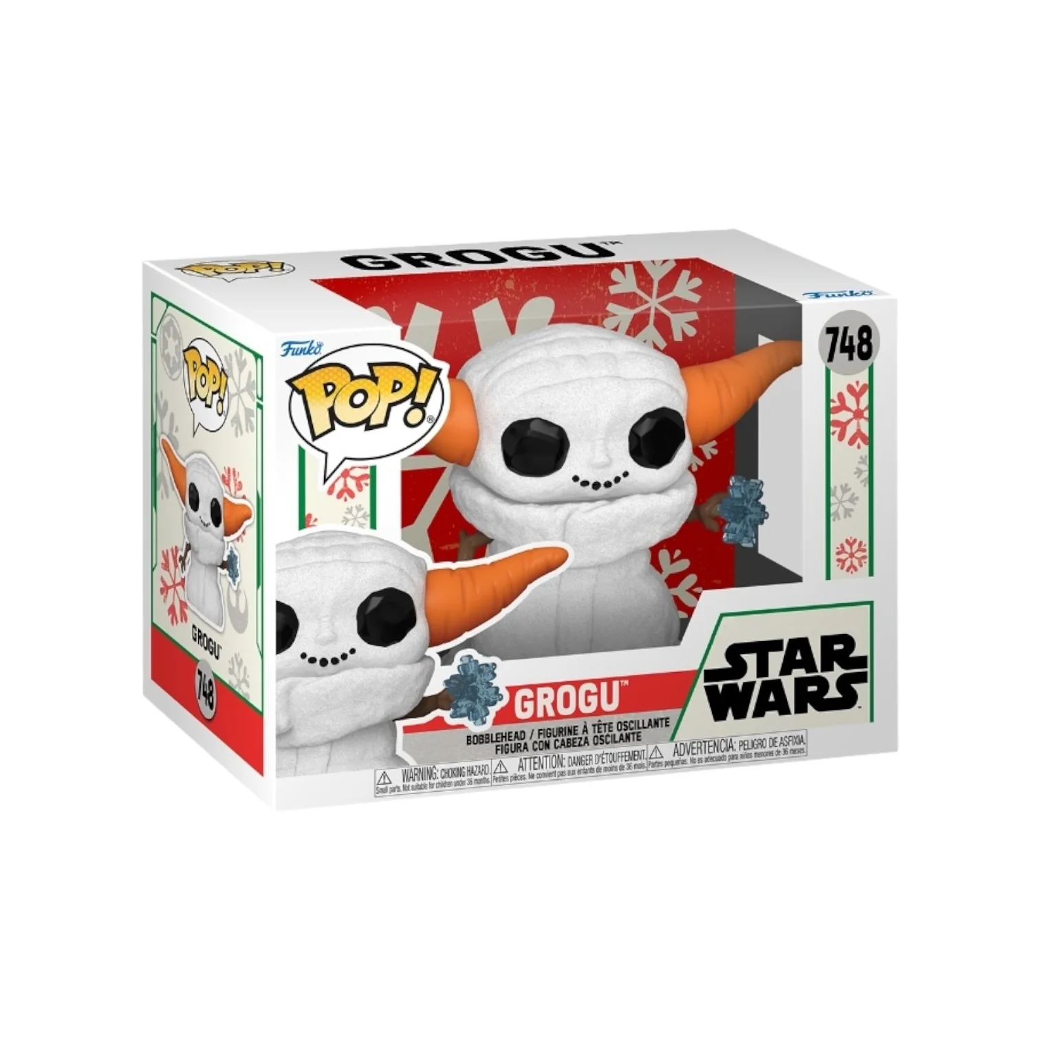 Grogu as a Snowman #748 Funko Pop!  - The Mandalorian Holiday - Star Wars