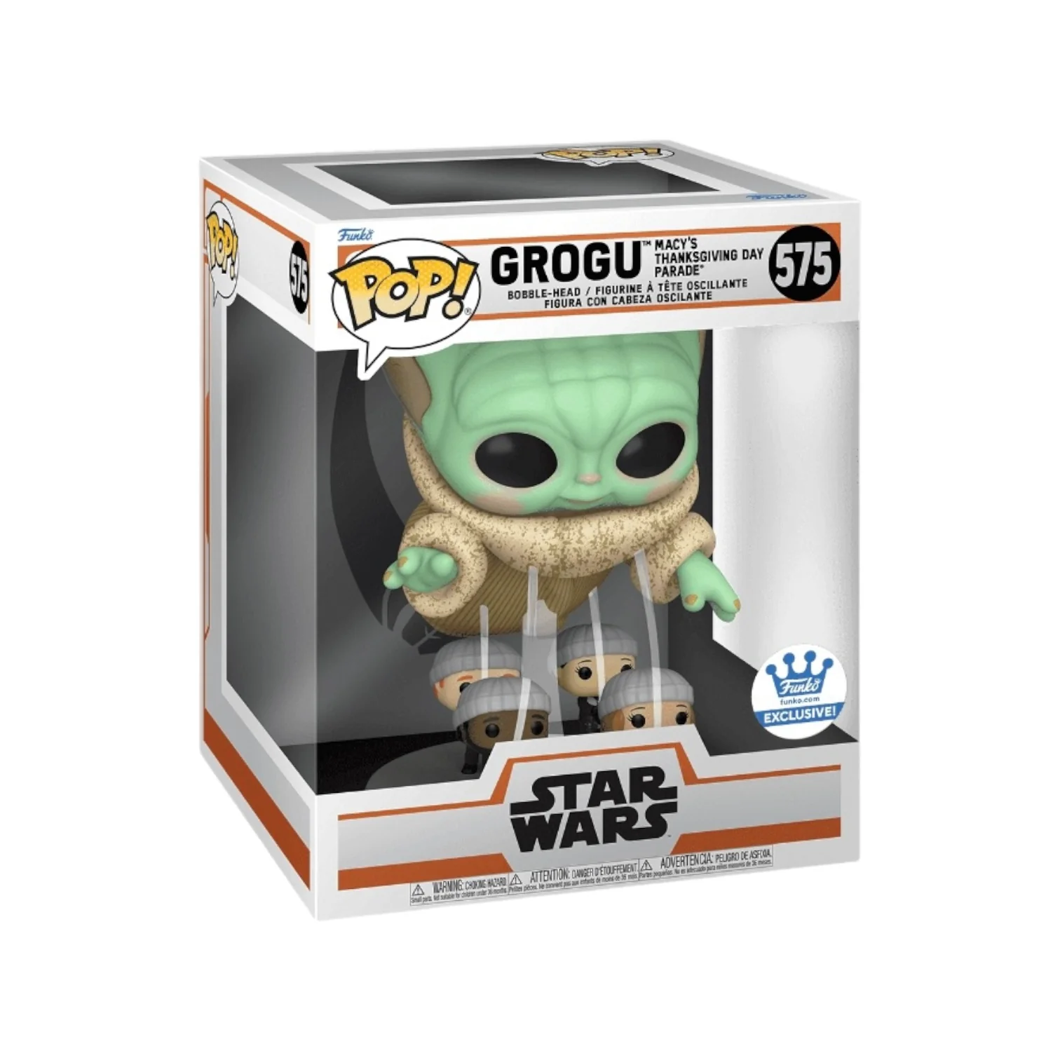 Grogu Macy's Thanksgiving Day Parade #575 6" Funko Pop! - Star Wars: The Mandalorian - Funko Shop Exclusive - Condition 8.5/10