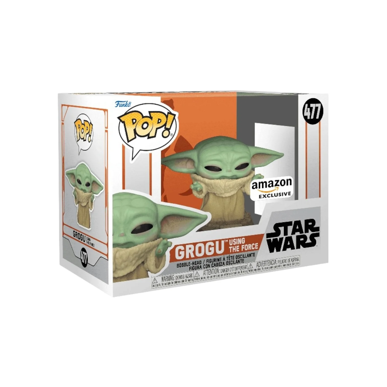 Grogu Using The Force #477 Funko Pop! - Star Wars: The Mandalorian - Amazon Exclusive