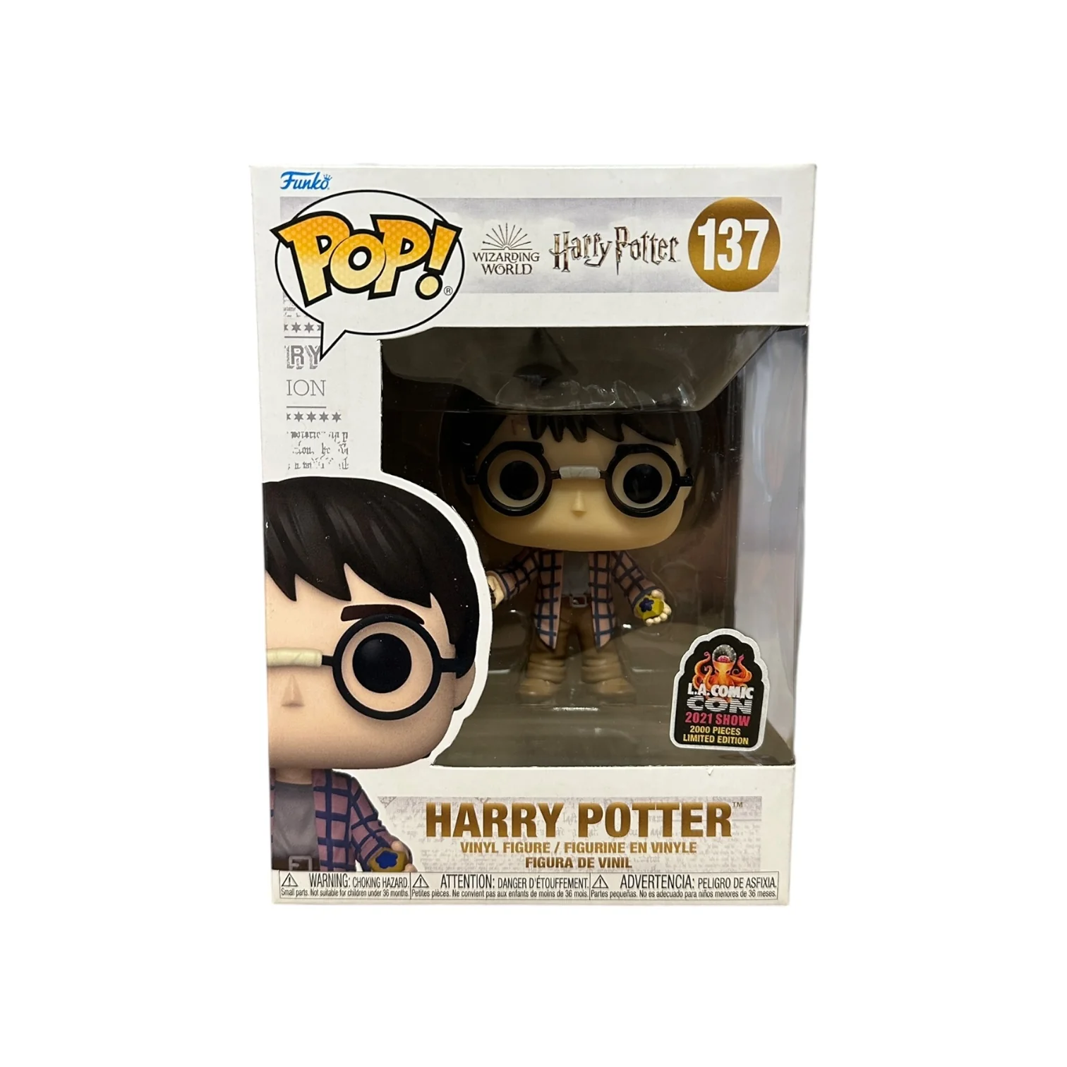 Harry Potter #137 (w/ Chocolate Frog) Funko Pop! - Harry Potter - LACC 2021 Exclusive LE2000 Pcs - Condition 7/10