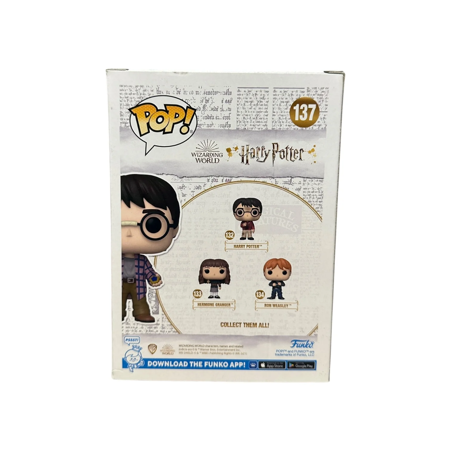Harry Potter #137 (w/ Chocolate Frog) Funko Pop! - Harry Potter - LACC 2021 Exclusive LE2000 Pcs - Condition 7/10 - Image 3