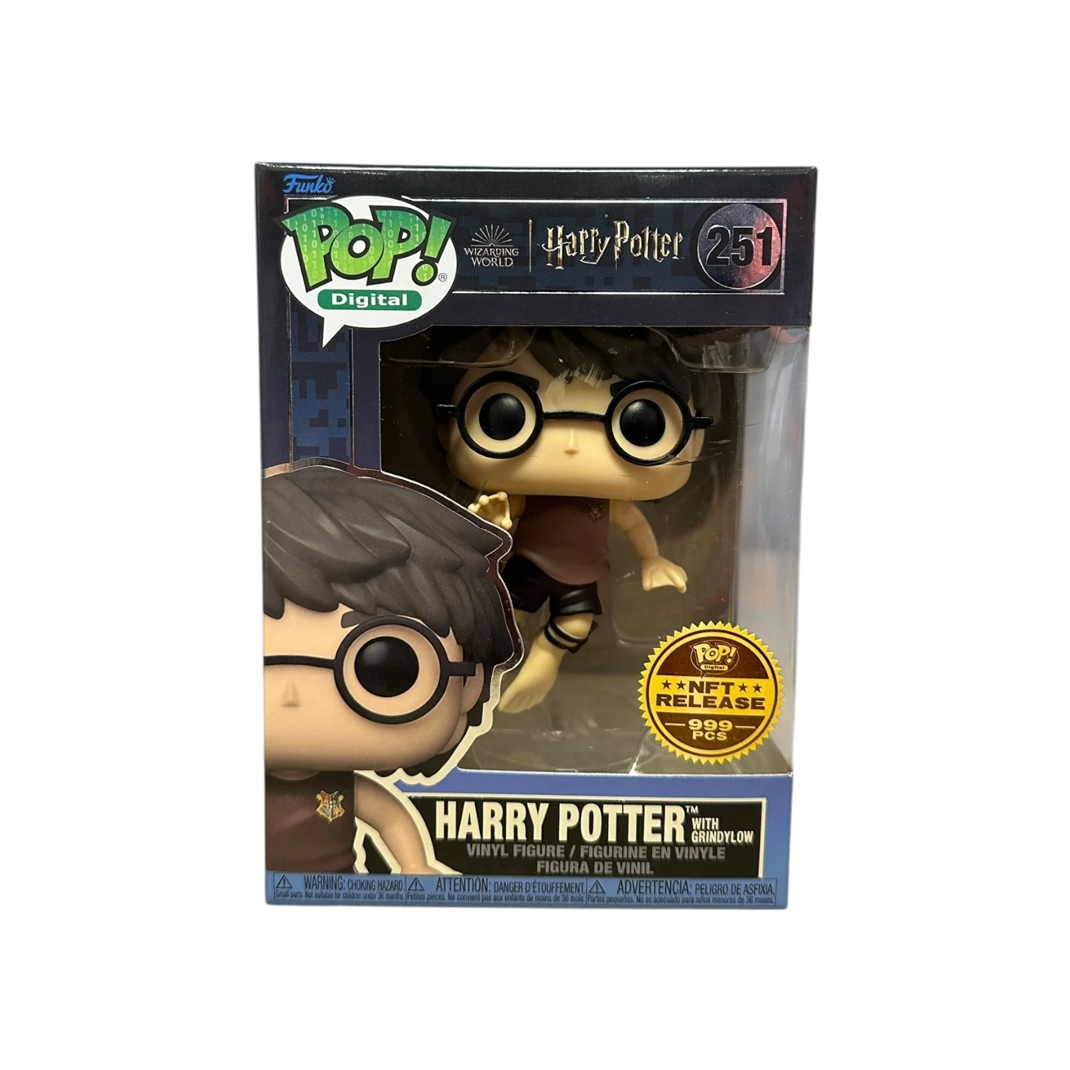 Harry Potter with Grindylow #251 Funko Pop! - Harry Potter - NFT Release Exclusive LE999 Pcs - Condition 7/10