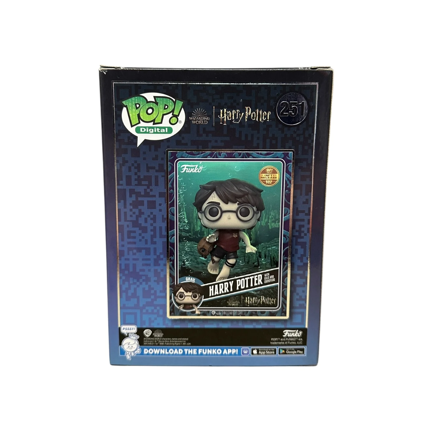 Harry Potter with Grindylow #251 Funko Pop! - Harry Potter - NFT Release Exclusive LE999 Pcs - Condition 7/10 - Image 3