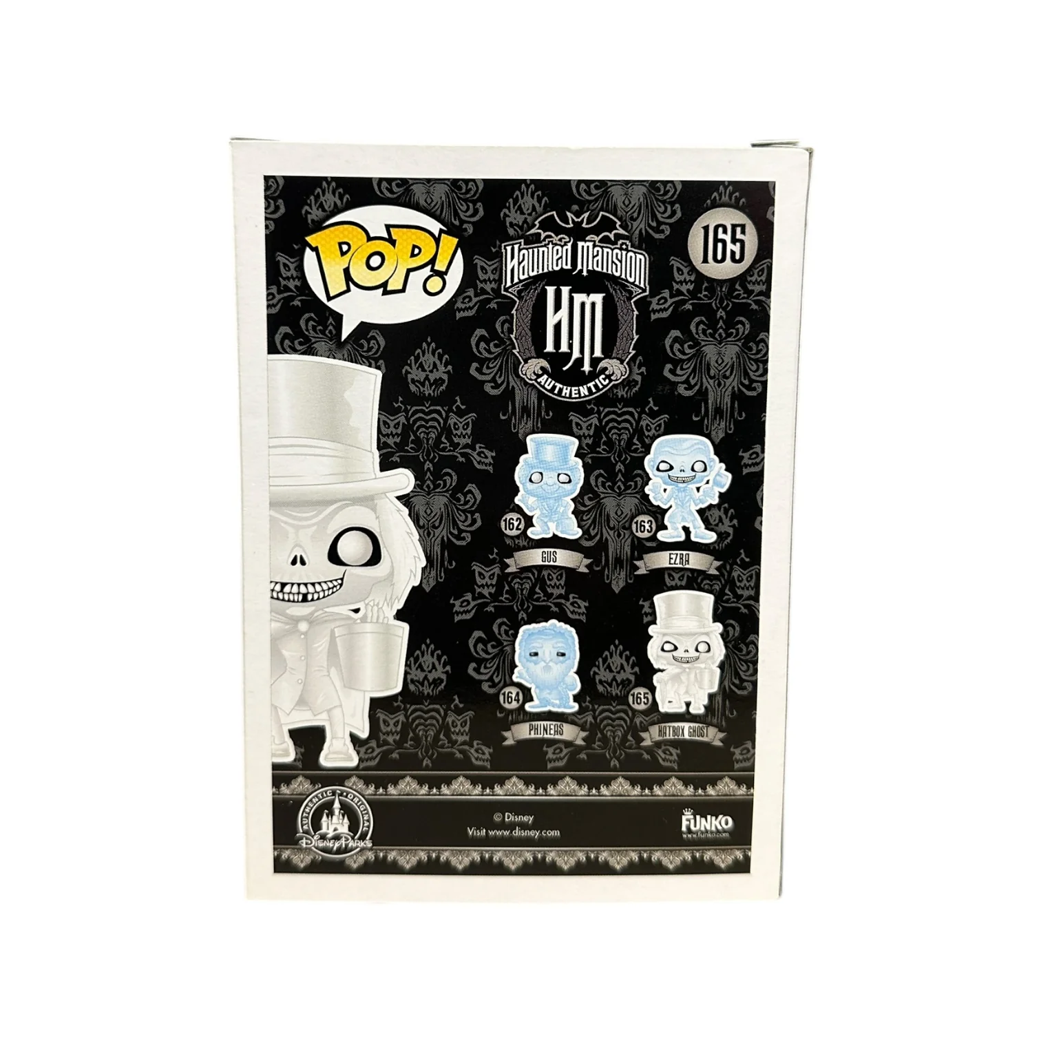 Hatbox Ghost #165 (White) Funko Pop! - The Haunted Mansion - Disney Parks Exclusive - Condition 8.5/10 - Image 3