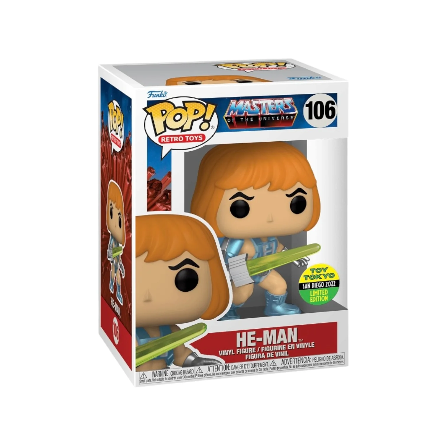 He-Man #106 Funko Pop! - Masters of The Universe - SDCC 2022 Official Convention Exclusive