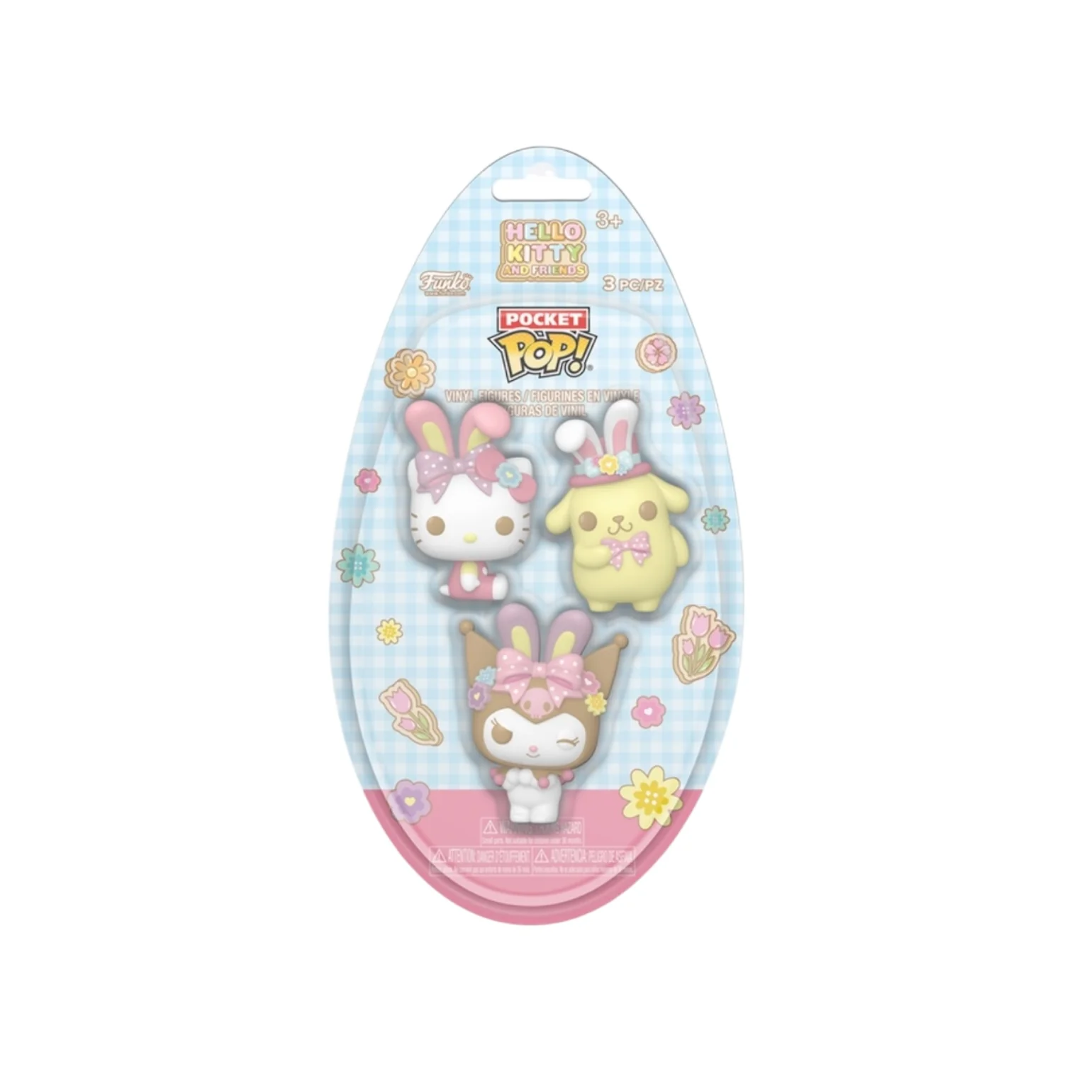 Hello Kitty & Friends With Bunny Ears (Easter) Funko Pocket Pop! 3 Pack - Hello Kitty And Friends