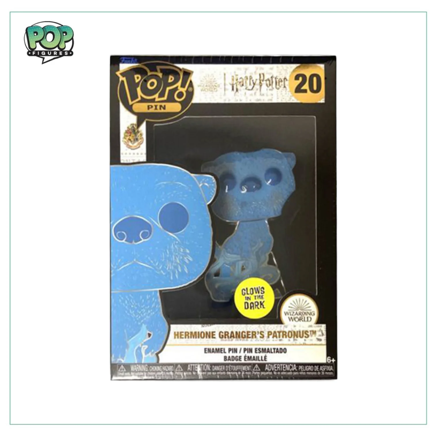 Hermione Granger Patronus #20 Enamel Pop! Pin - Harry Potter - Glows in the Dark