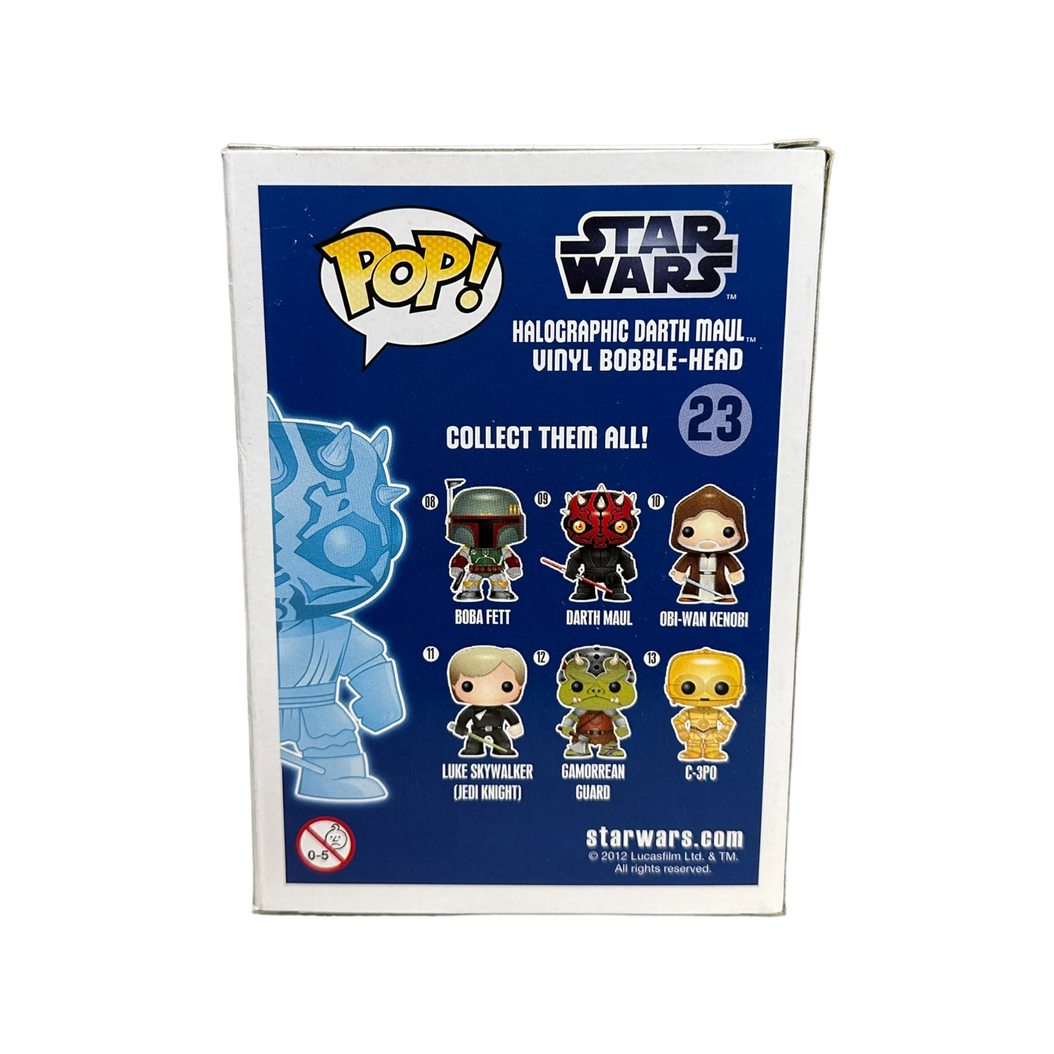 Holographic Darth Maul #23 (Glows in the Dark) Funko Pop! - Star Wars - SDCC 2012 Exclusive LE480 Pcs - Condition 7.75/10 - Image 3